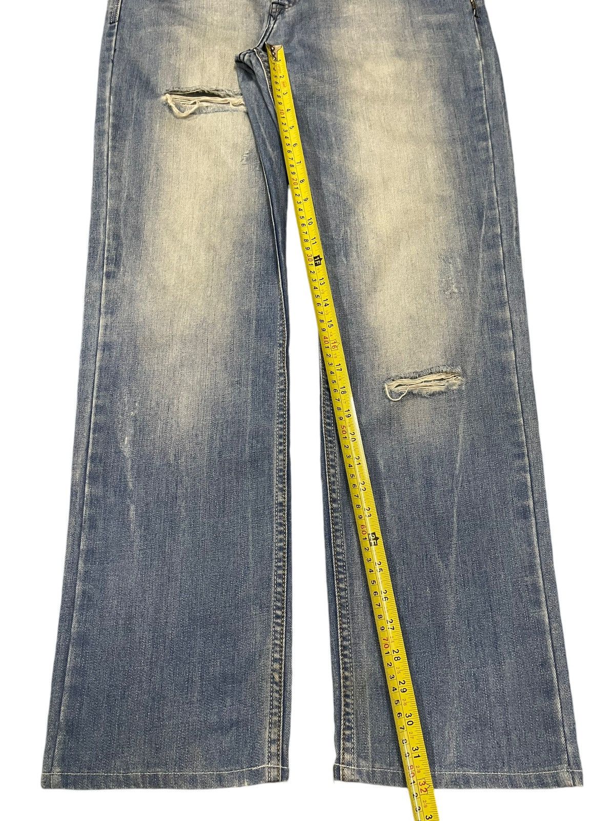 Diesel Vintage Diesel Industry Fade Wash Style Distress Loose Jeans Size US 34 / EU 50 - 14 Thumbnail