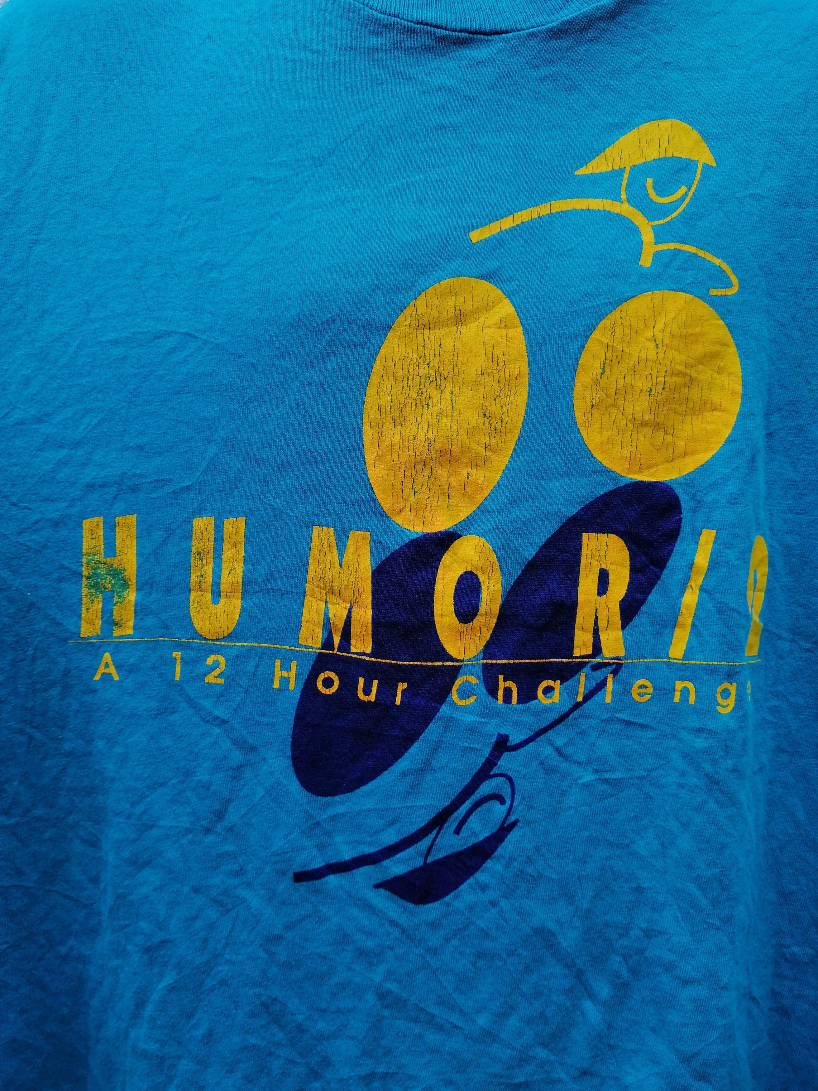 Fruit Of The Loom 80s 90s vintage t shirt humor/2 bicycle challenge sports Size US L / EU 52-54 / 3 - 3 Thumbnail