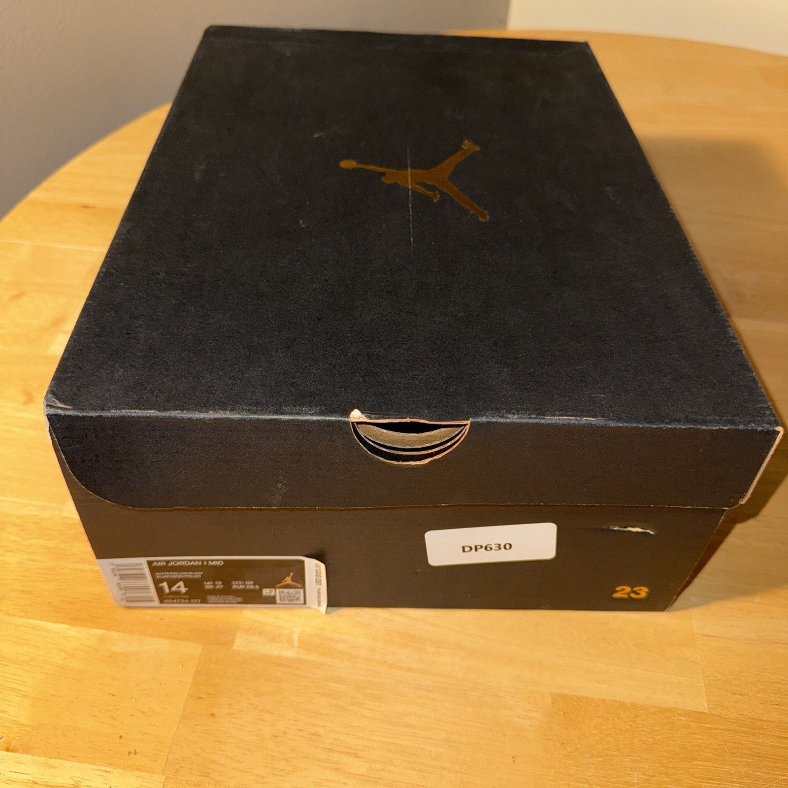 Jordan Brand Jordan Air Jordan 1 Mid Black White University Gol554724-177 Size US 14 / EU 47 - 10 Thumbnail