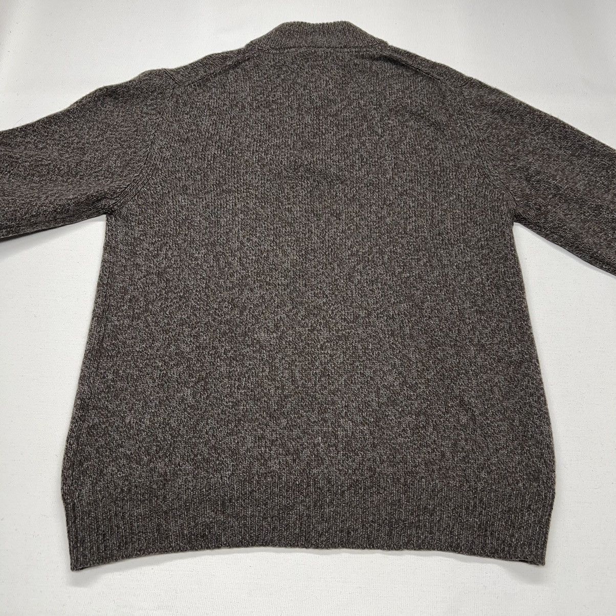 Saks Fifth Avenue Saks Fifth Avenue Sweater Brown Cashmere 1/4 Button Italy Size US XL / EU 56 / 4 - 10 Thumbnail