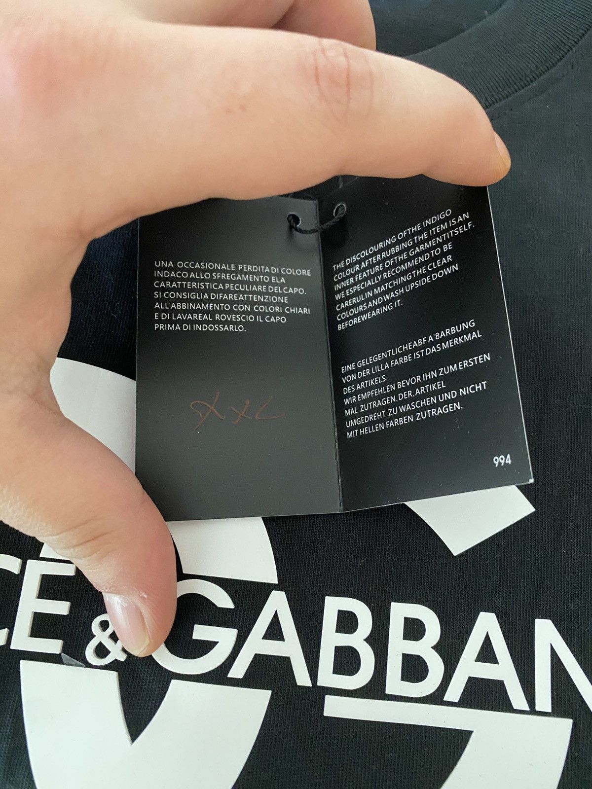 Dolce & Gabbana D&G black tee Size US XXL / EU 58 / 5 - 3 Thumbnail
