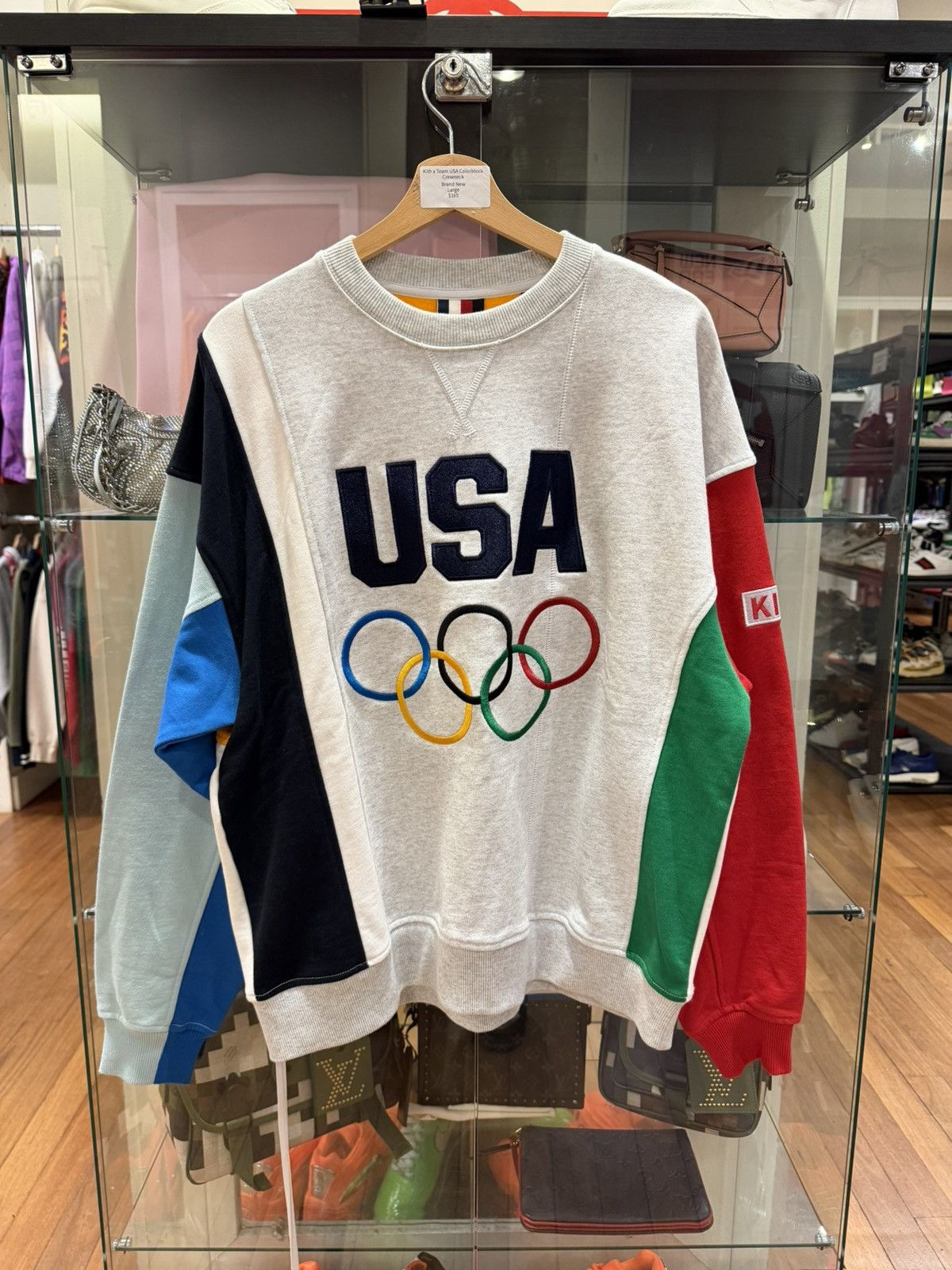 Kith Kith x Team USA Olympic Colorblock Crewneck Size US L / EU 52-54 / 3 - 1 Thumbnail