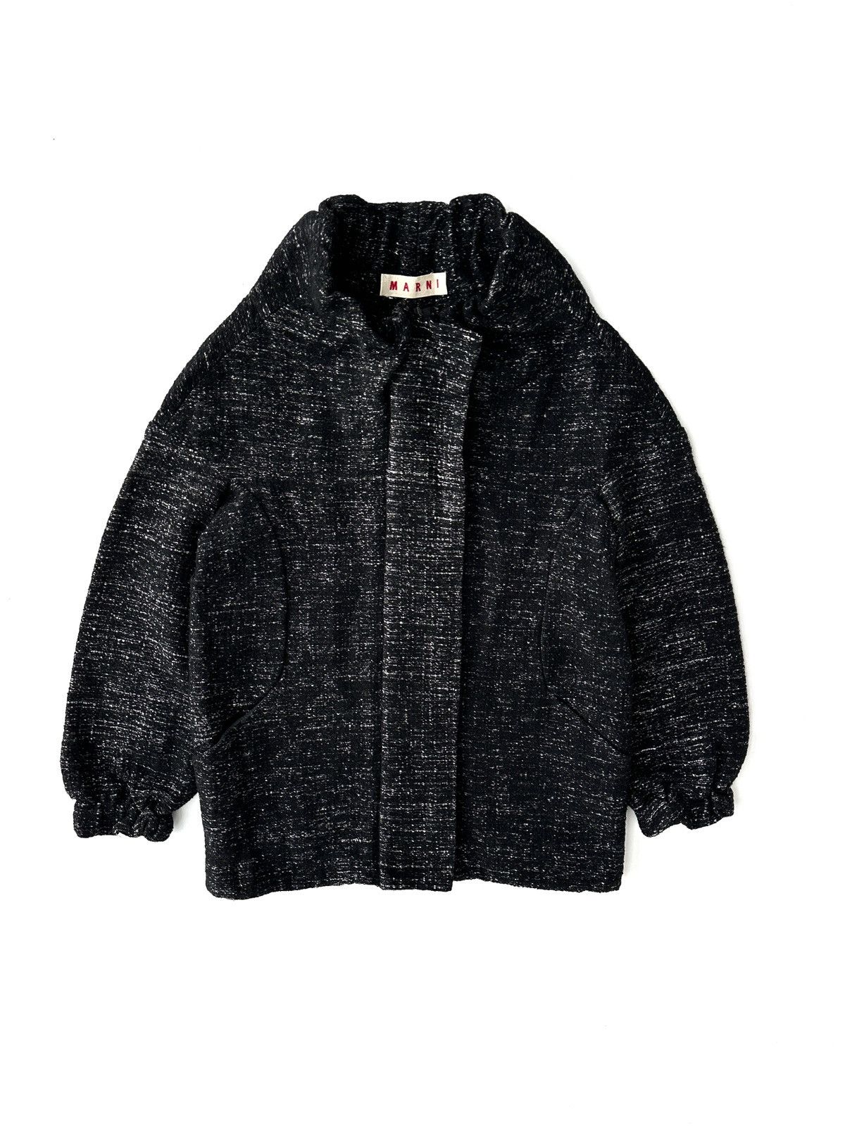 image of Marni Wool Coat Jacket in Black, Women's (Size Small)