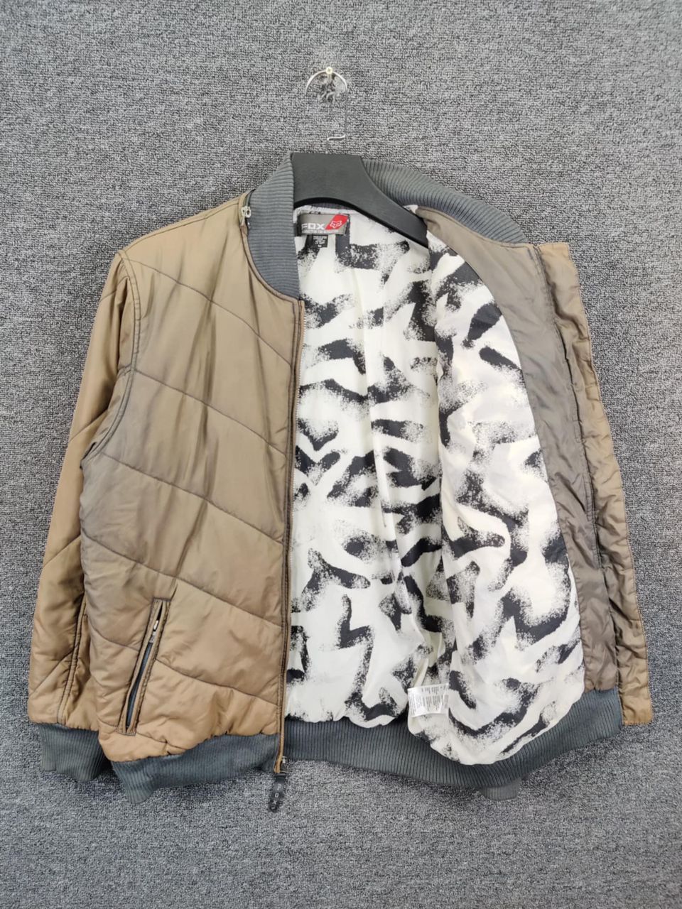 Fox Racing Vintage Fox Racing Sun Faded Quilted Bomber Jacket Size US M / EU 48-50 / 2 - 6 Thumbnail