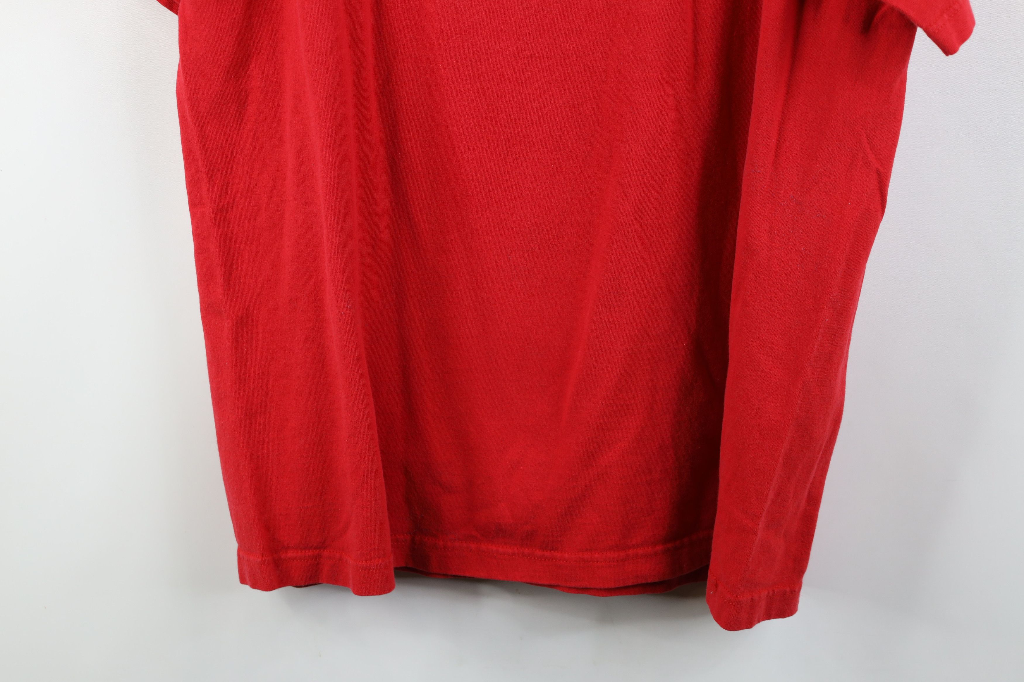 Ccm Vintage 90s CCM Spell Detroit Red Wings Hockey T-Shirt Red Size US XL / EU 56 / 4 - 13 Thumbnail