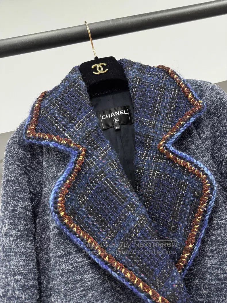 Chanel Chanel Ground Control Centre Series Blue Silhouette Lapel Size XS / US 0-2 / IT 36-38 - 2 Thumbnail