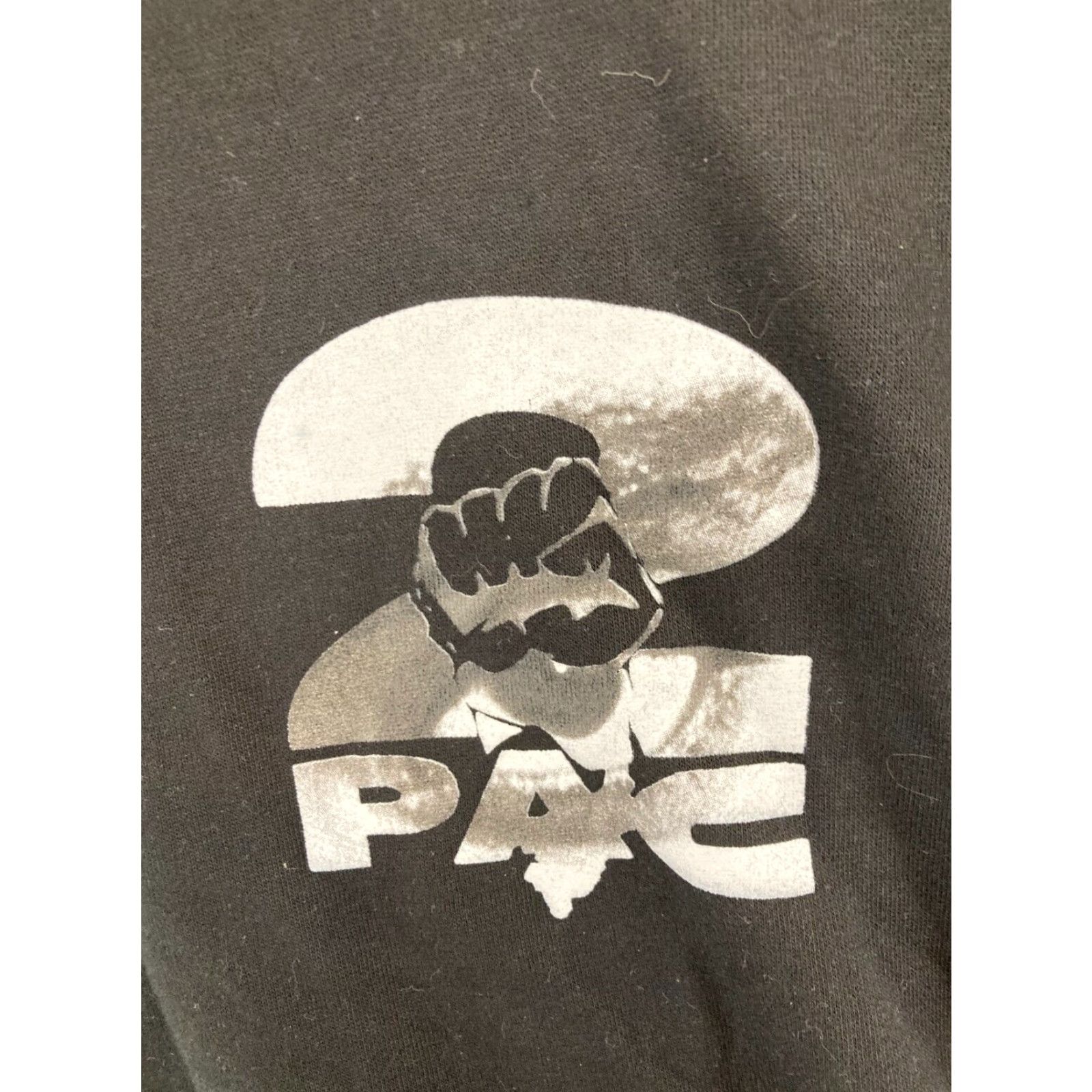 Vintage VINTAGE 2PAC Mens Sweatshirt 2XL Black 90s Cotton Blend Crew Neck Long Sleeve Easy Care Size US XXL / EU 58 / 5 - 5 Thumbnail