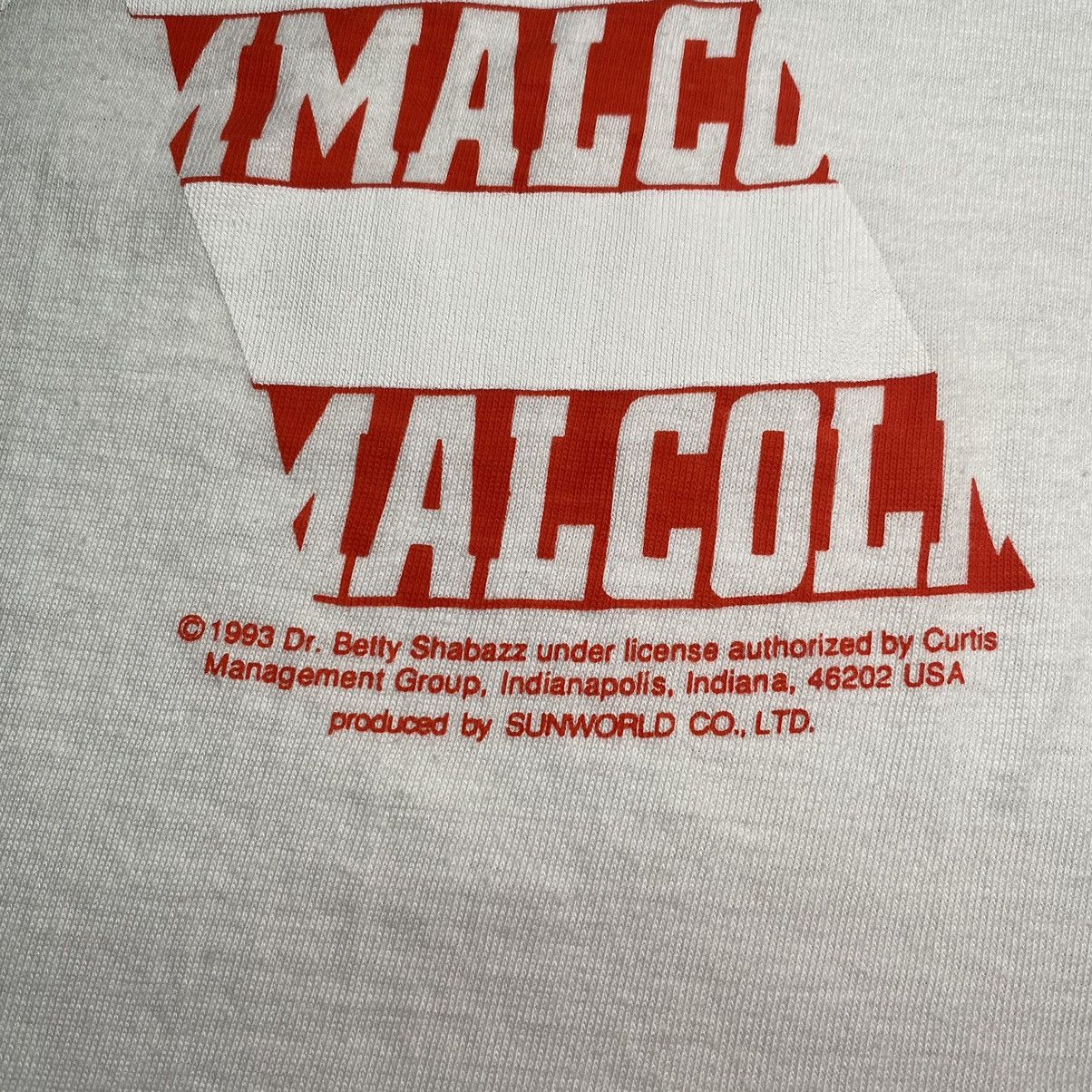 Vintage VINTAGE 90’s MALCOM X AMERICAN T SHIRT Size US XL / EU 56 / 4 - 8 Thumbnail