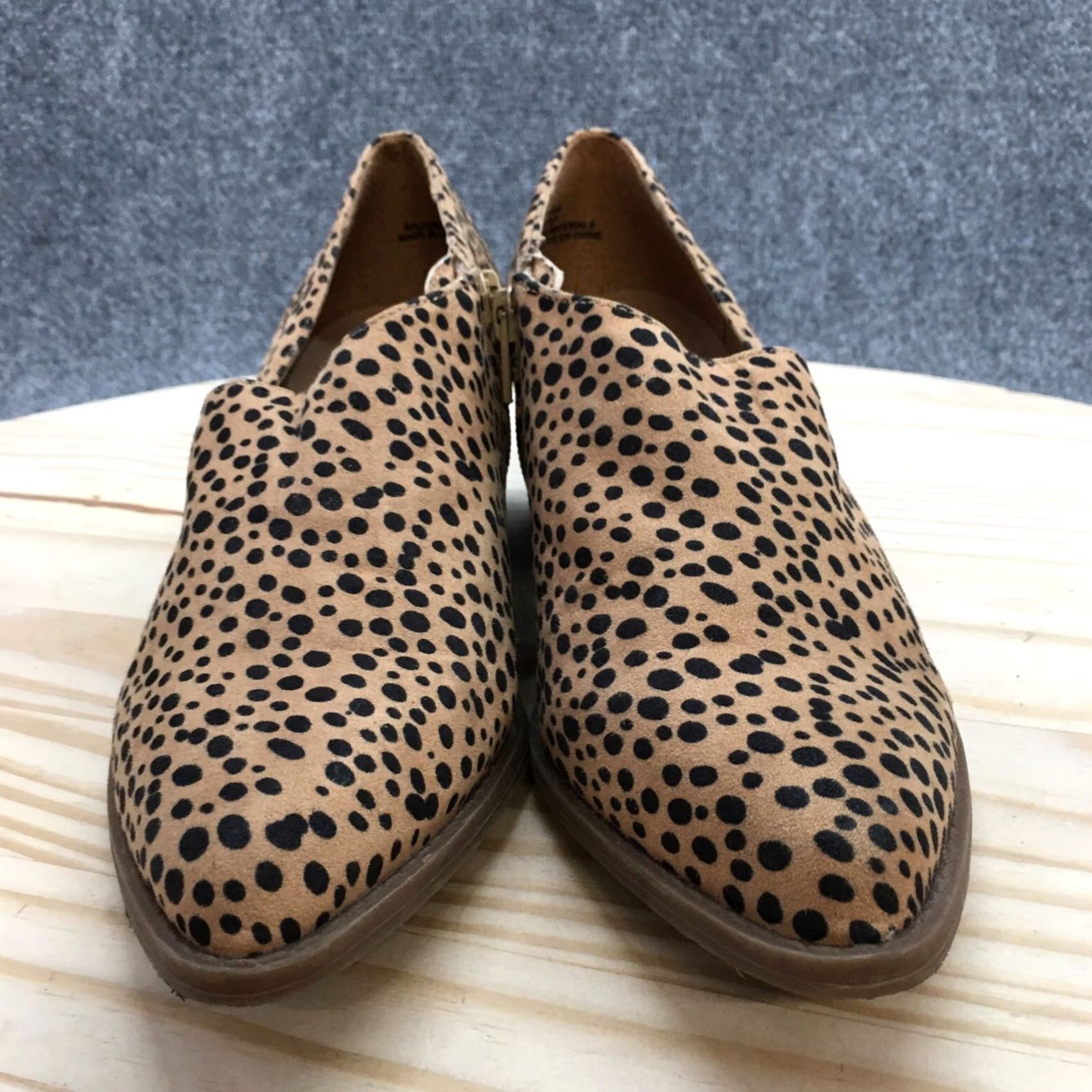 Vintage Maurices Boots Womens Brown Amanda Stitch Low Side Shootie Leopard Size US 8 / IT 38 - 4 Thumbnail