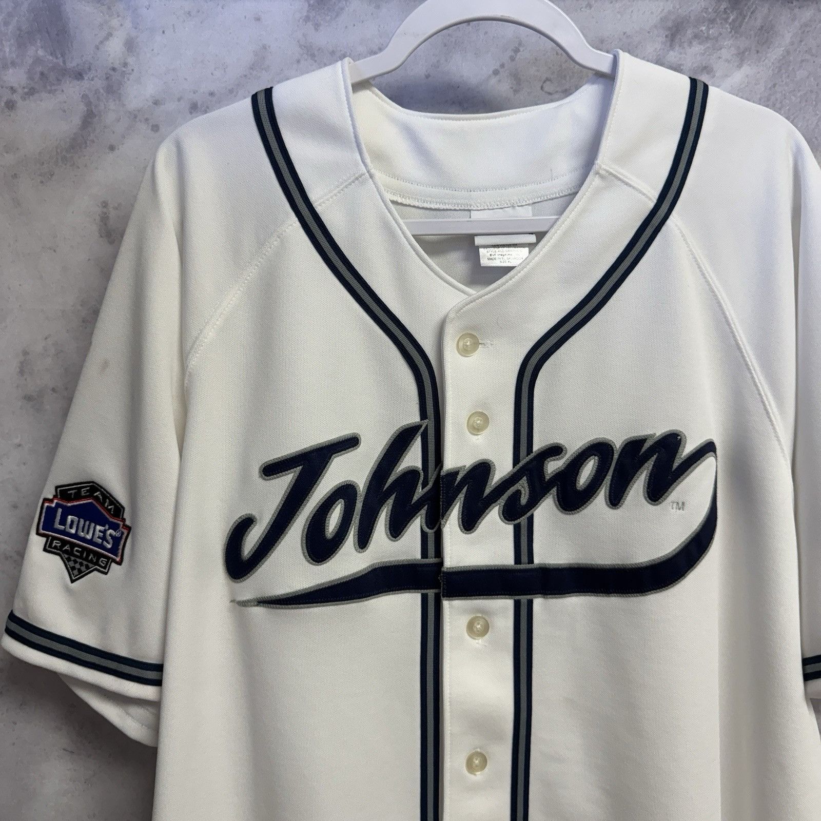 Chase Authentics Jimmy Johnson 48 Nascar Jersey Mens XL White Chase Authentic Size US XL / EU 56 / 4 - 1 Thumbnail