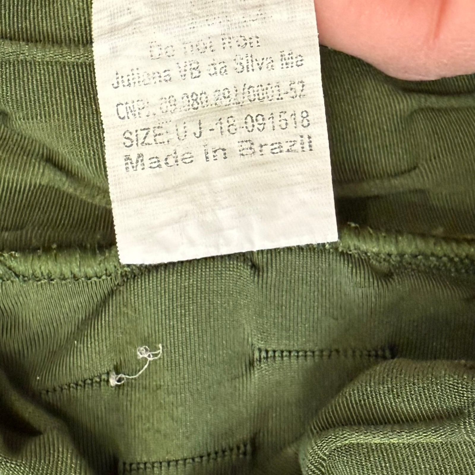 Other Booty by Brabants Olive Green Croco Cropped Zip Jacket S / M Size S / US 4 / IT 40 - 6 Thumbnail