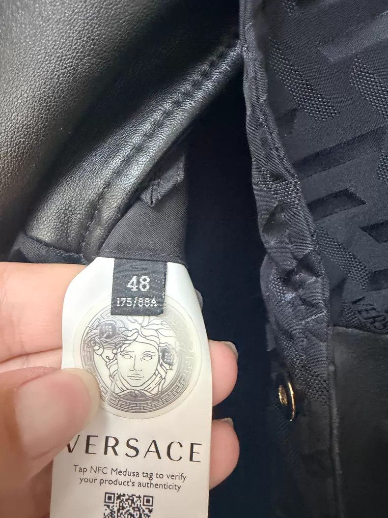 Versace Versace Leather jacket, leather jacket, cotton jacket, top Size US M / EU 48-50 / 2 - 6 Thumbnail