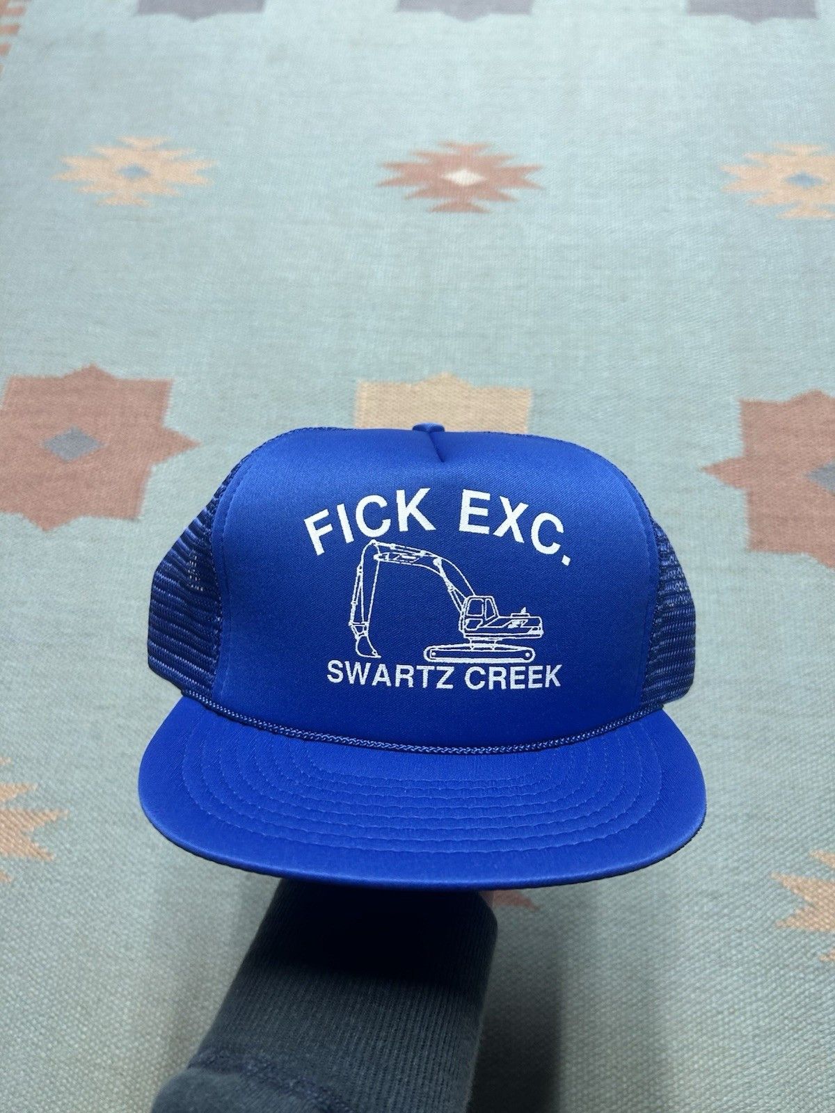 Vintage Vintage trucker hat Fick Excavating Michigan construction Size ONE SIZE - 2 Thumbnail