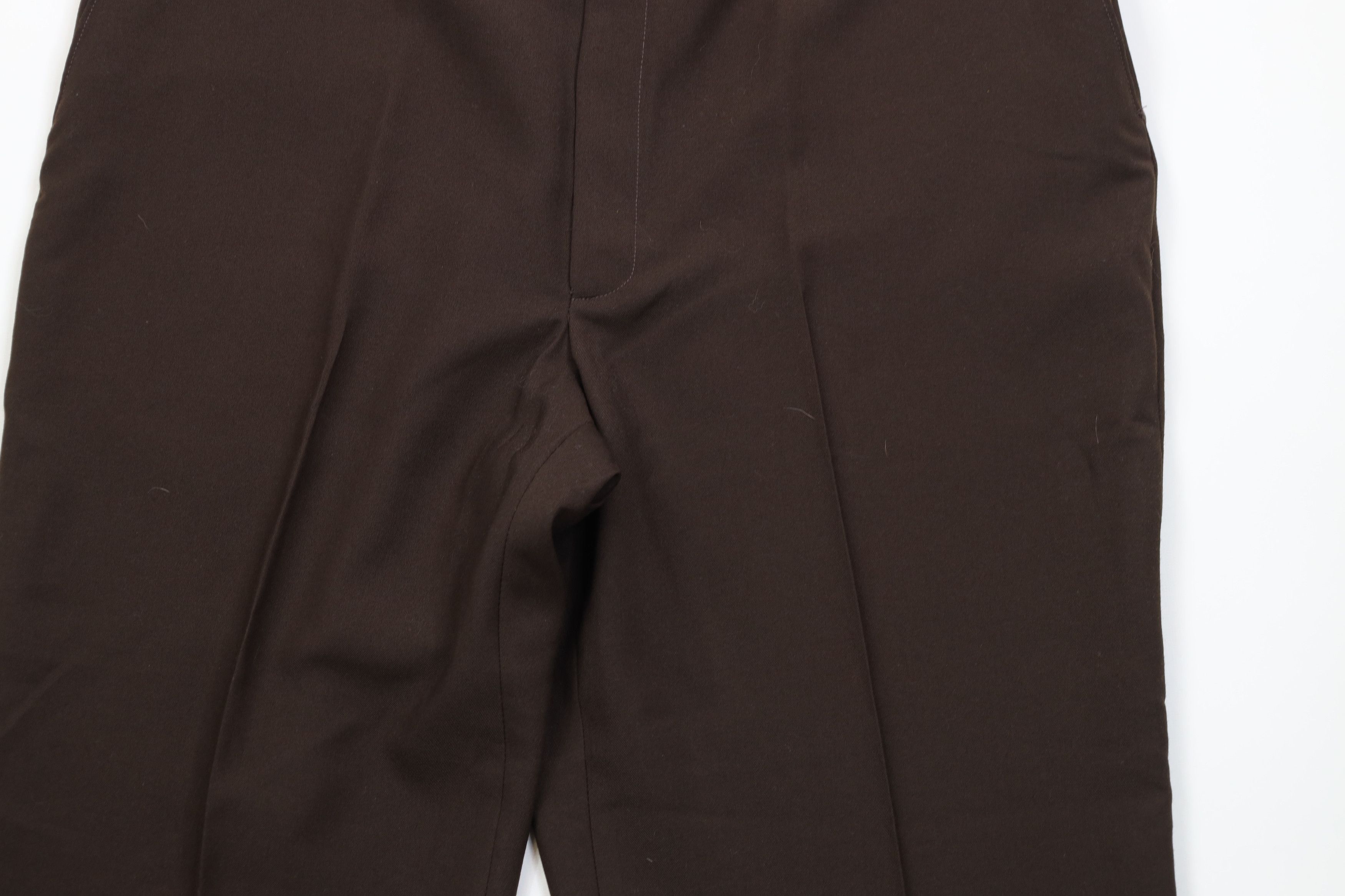 Vintage Deadstock Vintage 70s Worsted Blend Wide Leg Chino Pants Size US 40 / EU 56 - 3 Thumbnail