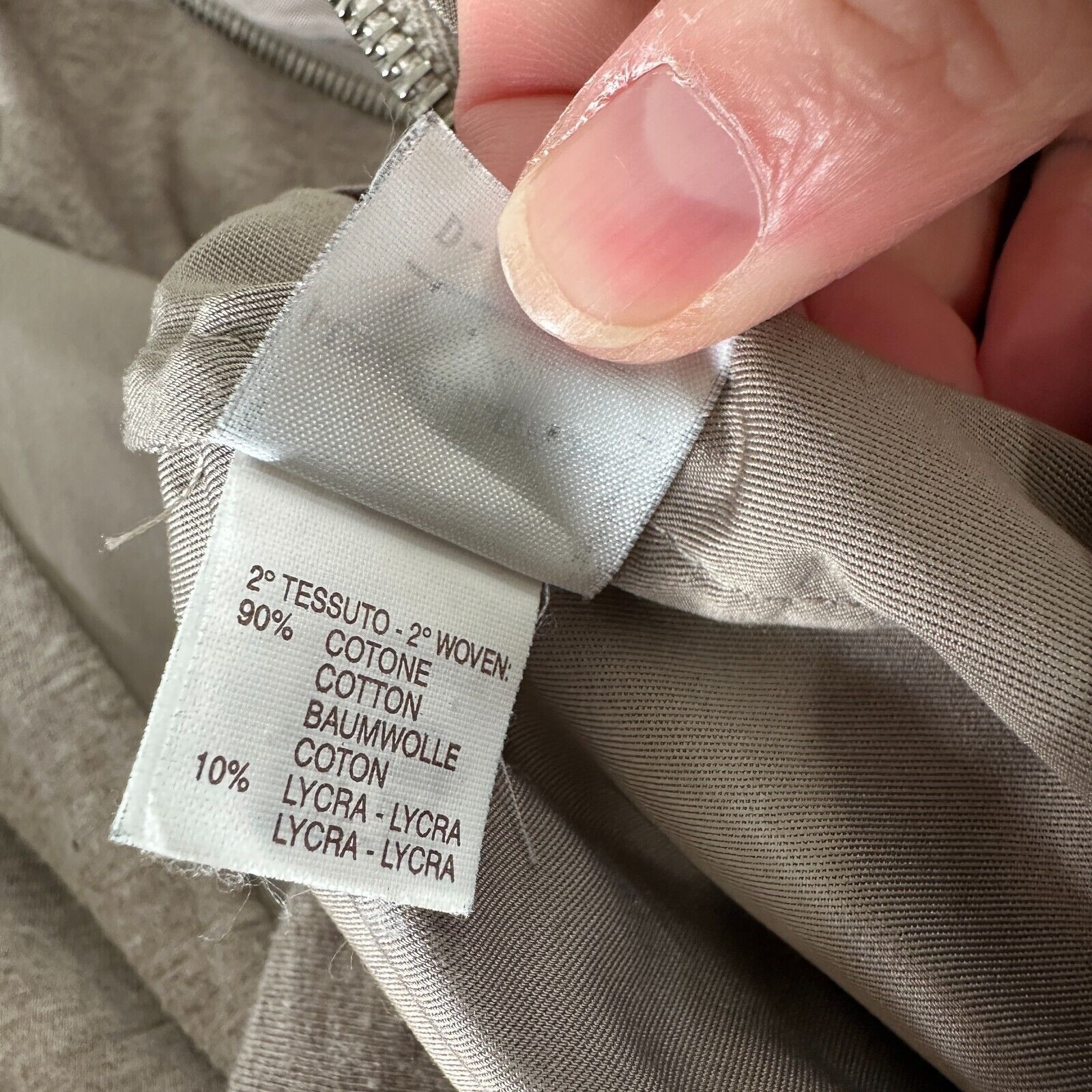 Brunello Cucinelli Brunello Cucinelli Taupe Snap Zip Cinch-Waist Jacket 46 Size L / US 10 / IT 46 - 8 Thumbnail
