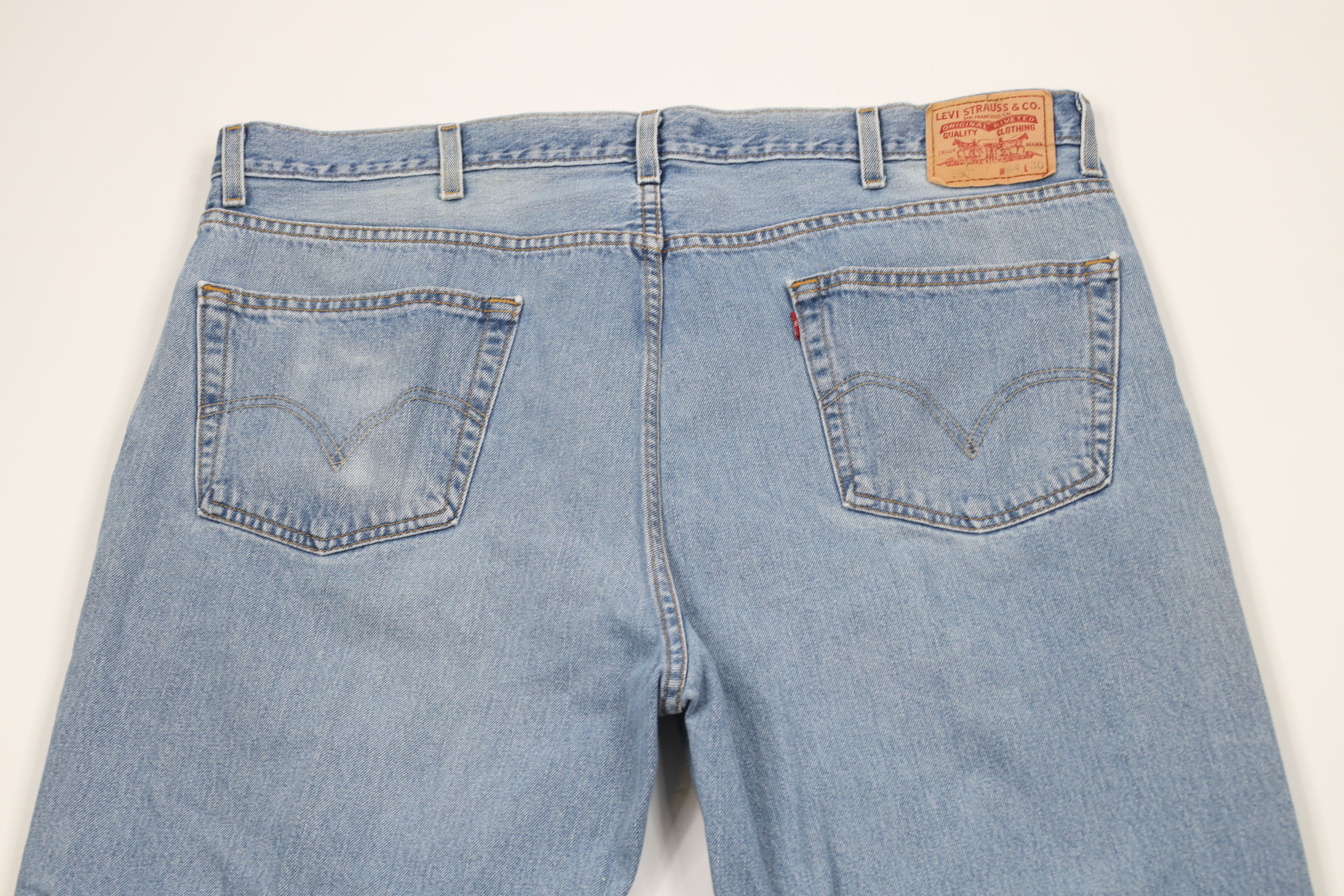 Levi's × Vintage Vintage Y2K 2004 Levis 550 Relaxed Fit Denim Jeans Blue Size US 44 / EU 60 - 12 Thumbnail
