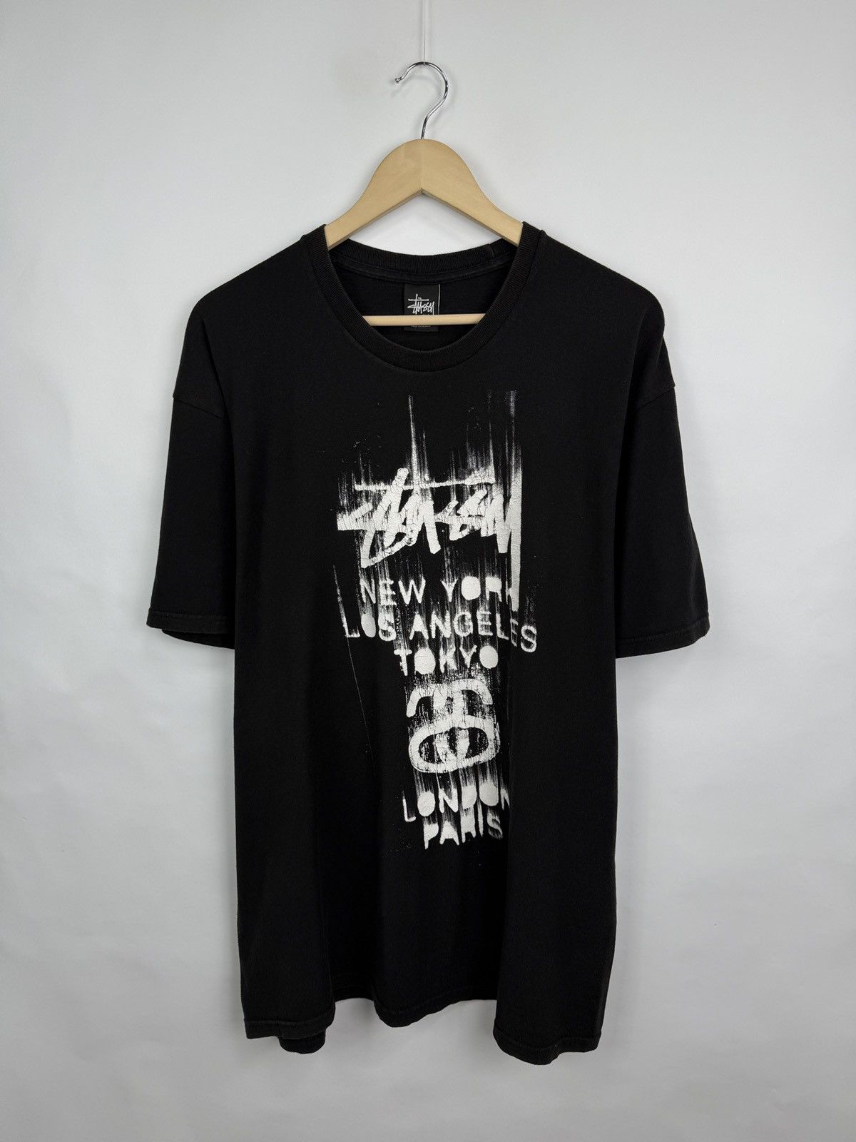 Stussy 🇺🇸 Y2K Stussy World Tour T-Shirt New York Los Angels Tokyo Size US XL / EU 56 / 4 - 2 Thumbnail