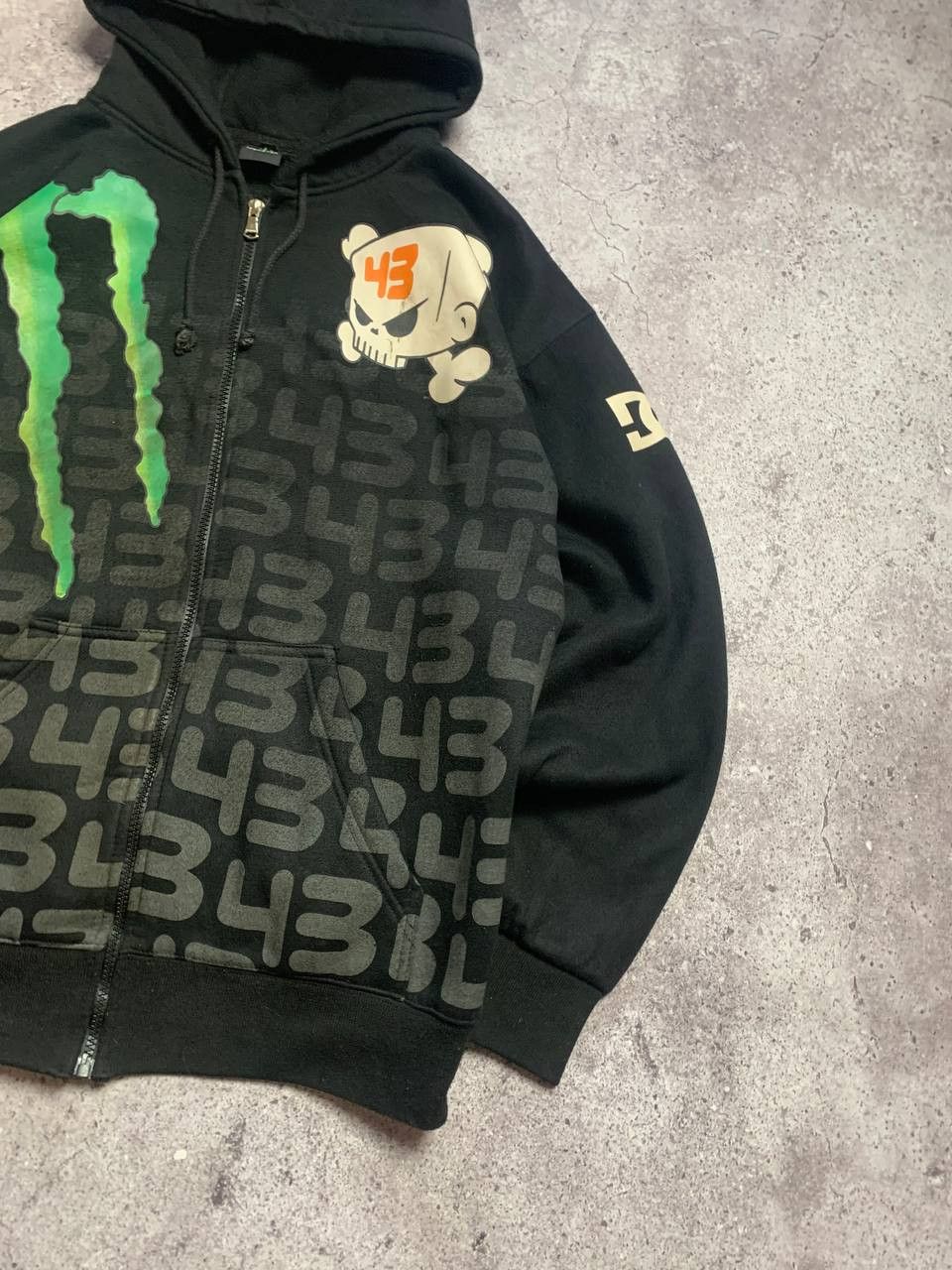 DC Vintage DC Monster Energy Subaru Racing Zip Up Hoodie 90s Size US M / EU 48-50 / 2 - 2 Thumbnail