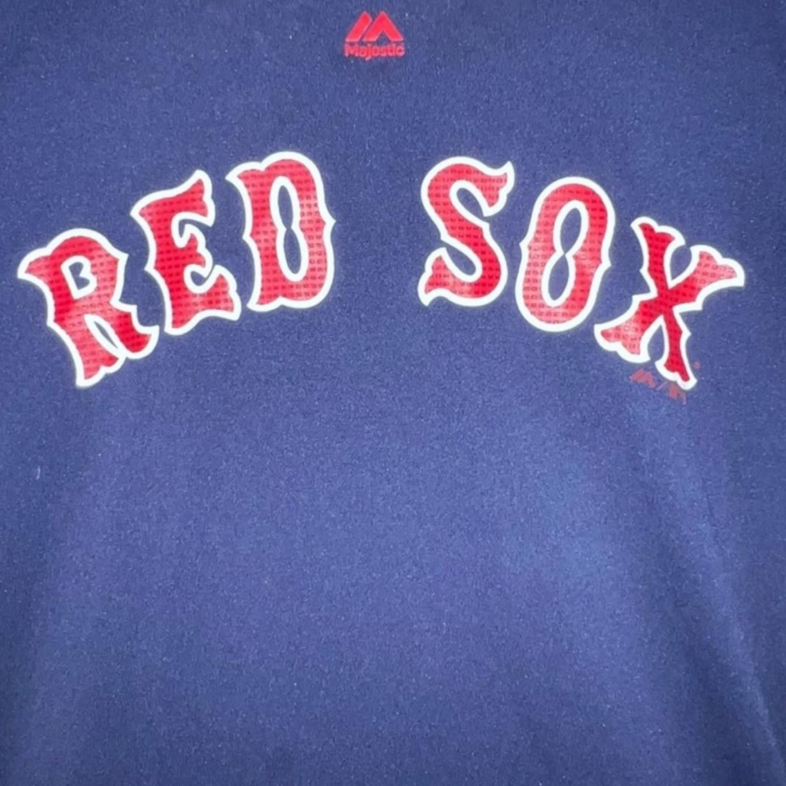 Majestic Majestic Boston Red Sox Kids Navy Blue Number 6 Youth Small Size US S / EU 44-46 / 1 - 3 Thumbnail