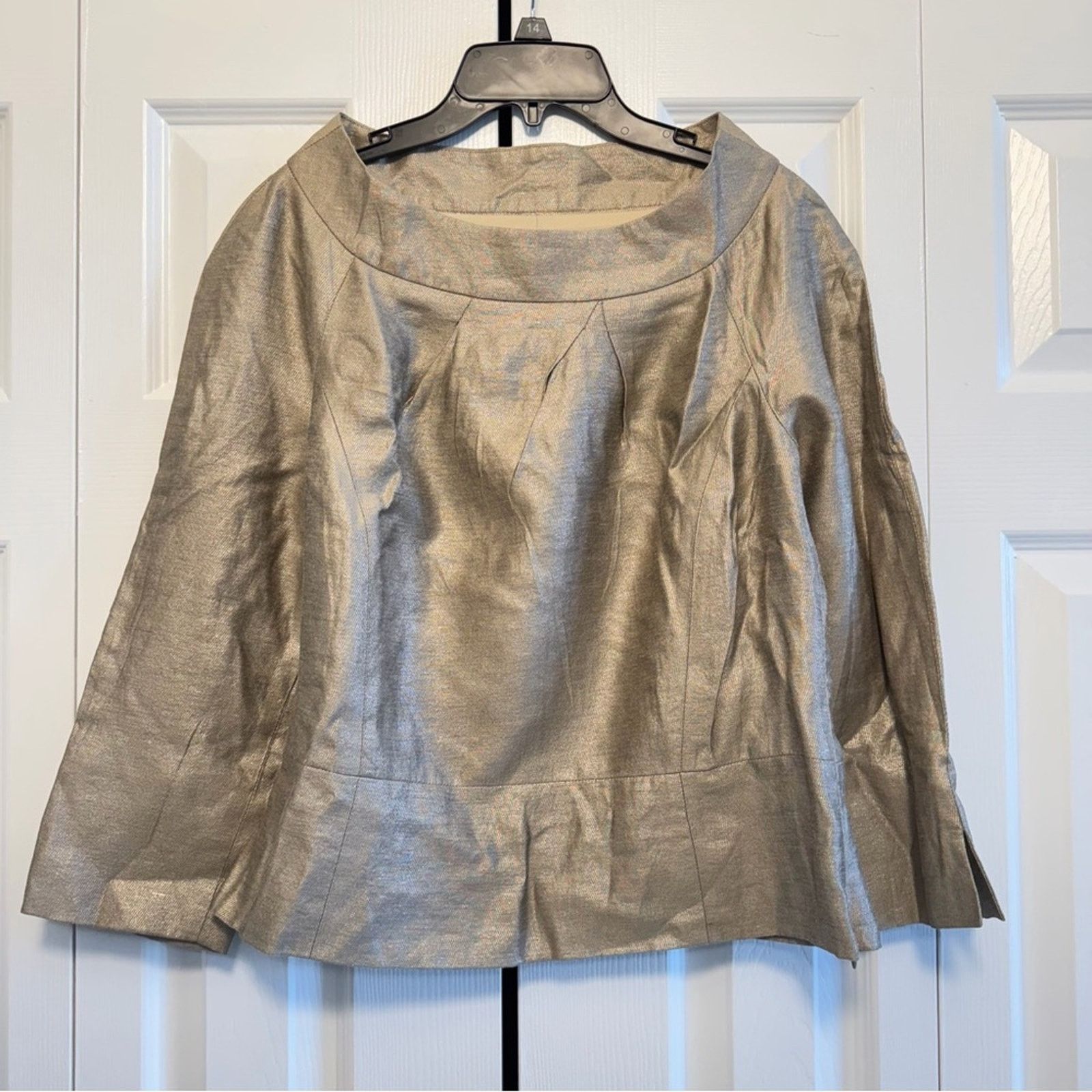 La Fam Amsterdam PAUW Amsterdam Shimmering Tan Top, Size 4 Size S / US 4 / IT 40 - 1 Thumbnail