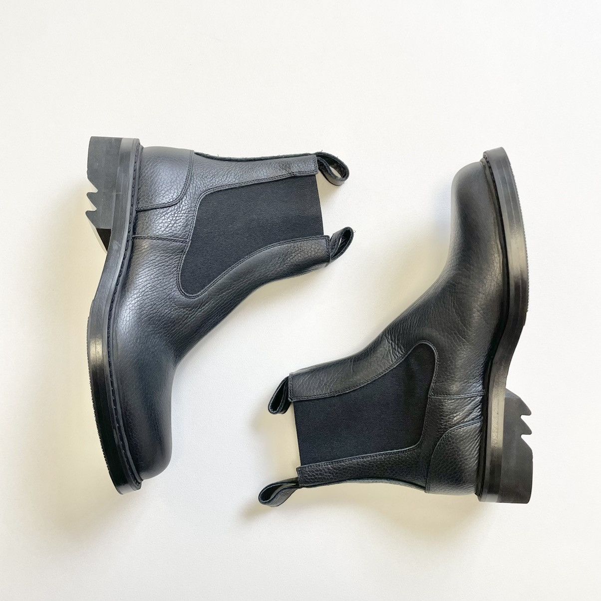 Dries Van Noten Black Tumbled Leather Boots Size US 9 / EU 42 - 20 Thumbnail