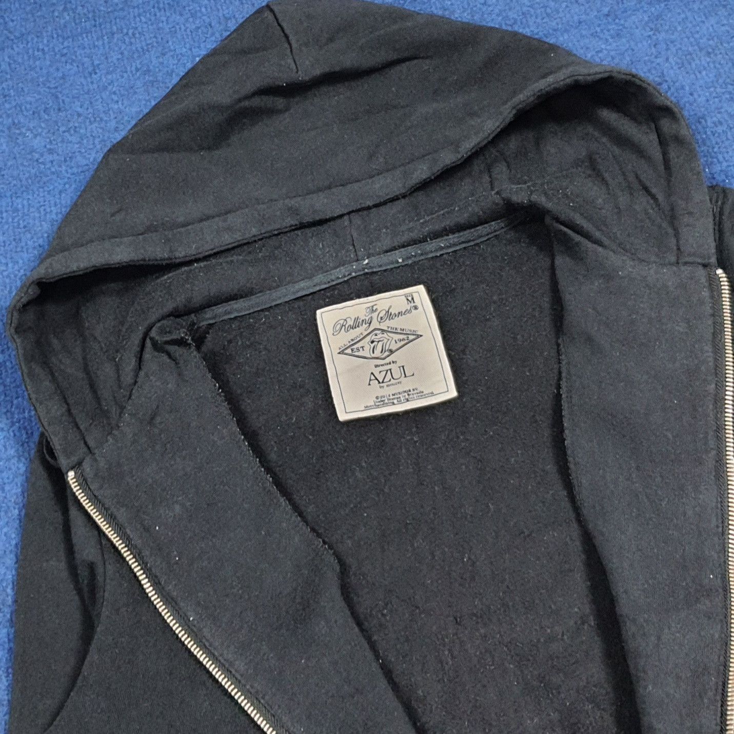 The Rolling Stones Vintage The Rolling Stones Band Double Zipper Hoodie C281N9 Size US S / EU 44-46 / 1 - 8 Thumbnail
