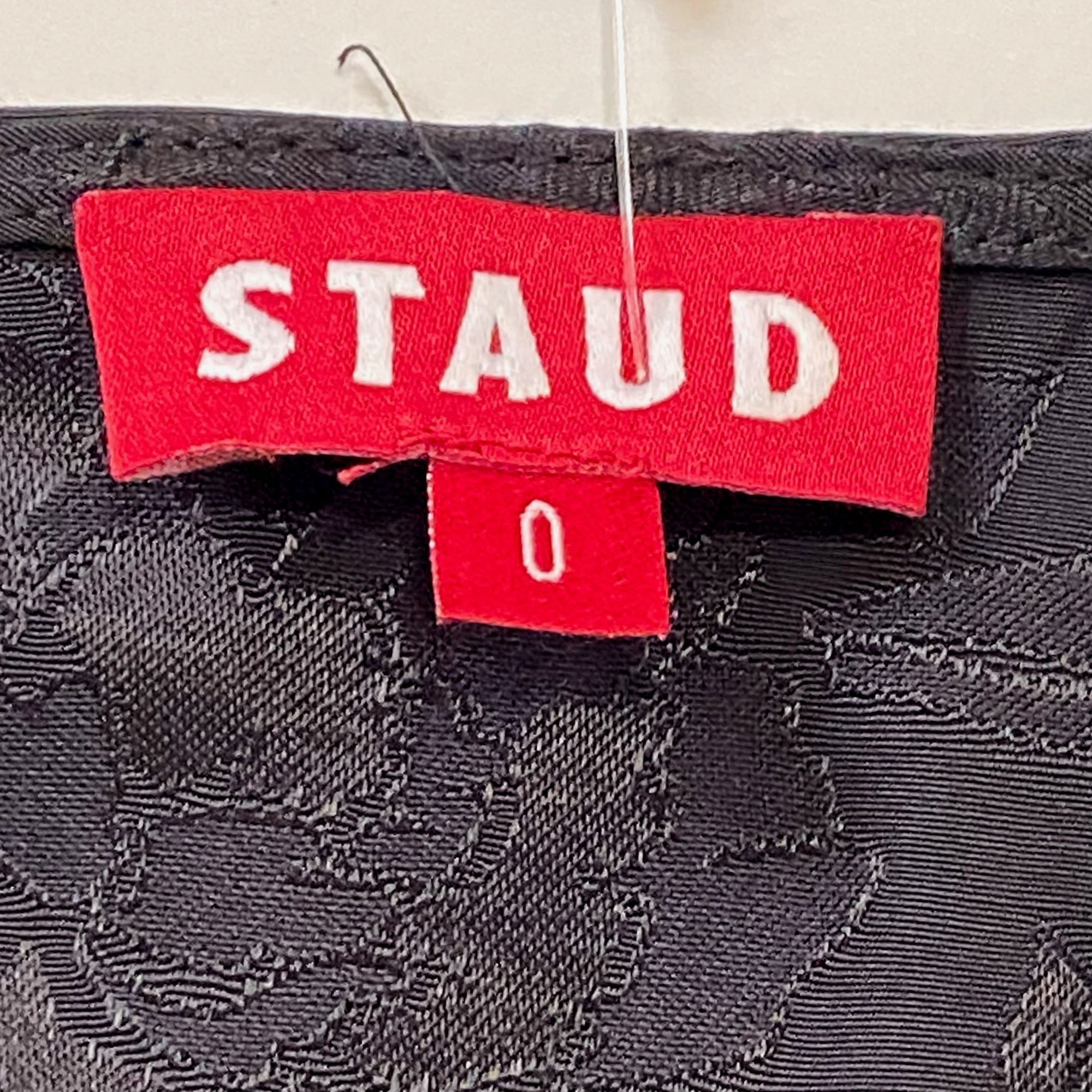 Staud STAUD Sofia Black Jacquard Midi Dress Size 0 NWT Size XS / US 0-2 / IT 36-38 - 3 Thumbnail