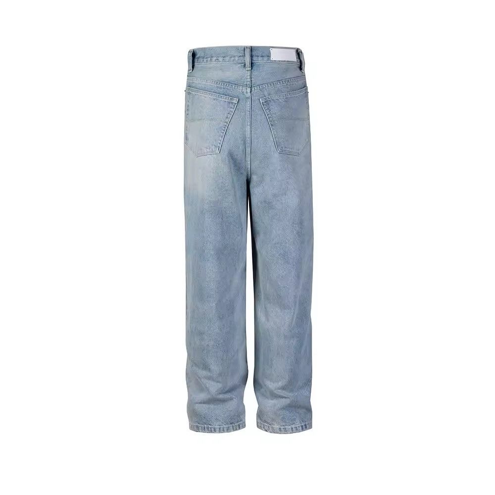 Other Washed Blue Wide Leg Baggy Jean Size US 34 / EU 50 - 2 Thumbnail