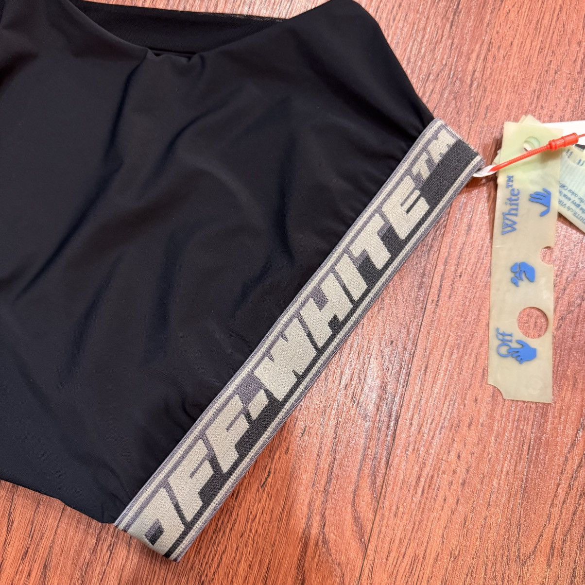 Off-White Off white Logo Band Active Bra in Stretch Nylon Size S / US 4 / IT 40 - 4 Thumbnail