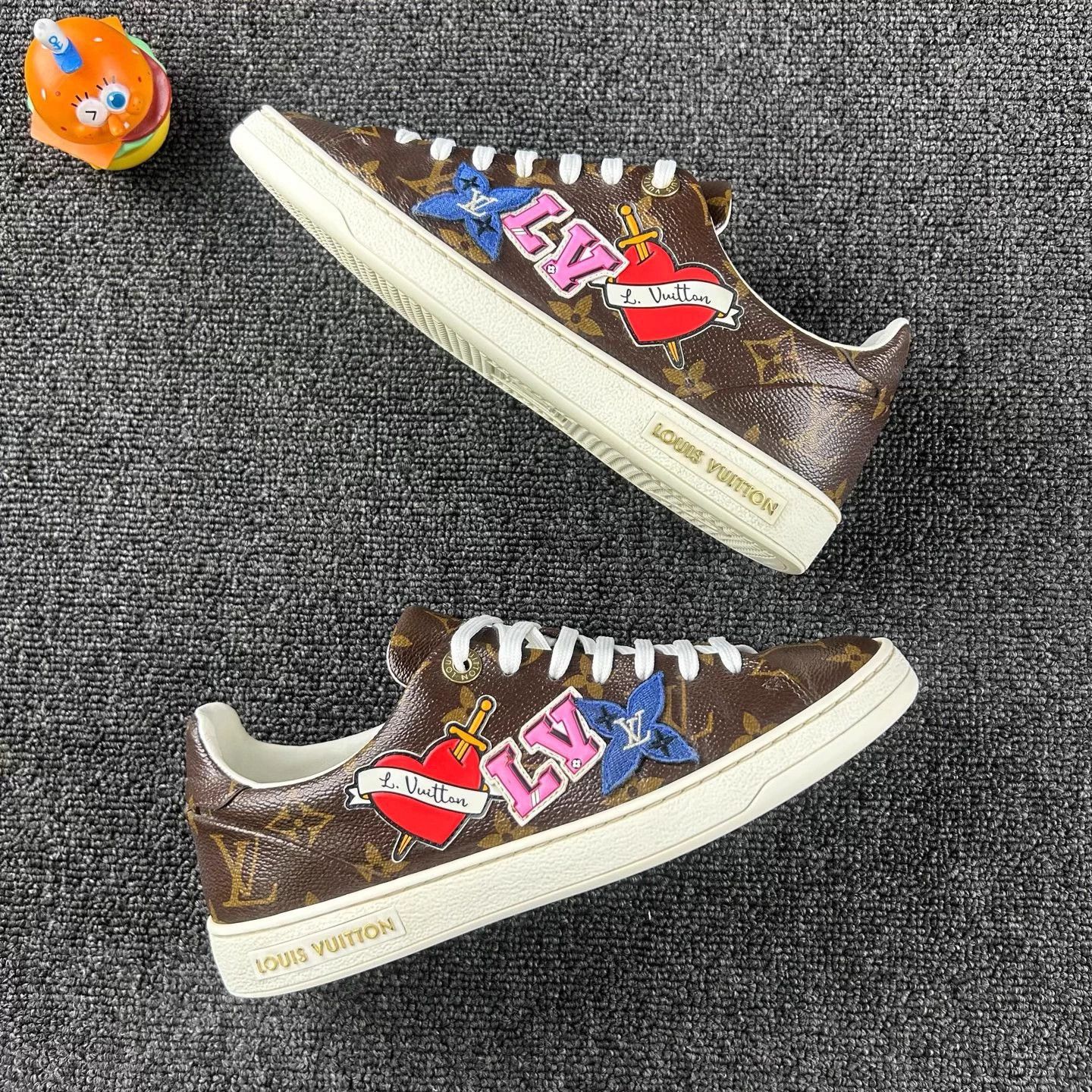 Louis Vuitton LV Qixi Limited Monogram Sneaker Women's 36 Good Size US 5 / IT 35 - 4 Thumbnail
