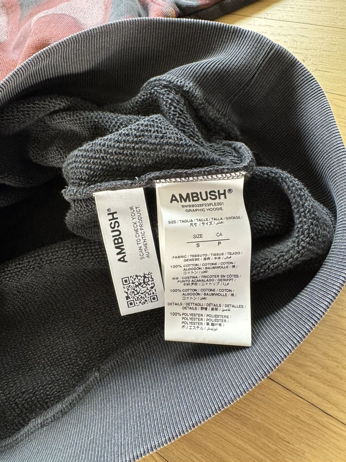 Ambush Design AMBUSH GRAPHIC WASHED HOODIE Size US S / EU 44-46 / 1 - 8 Thumbnail