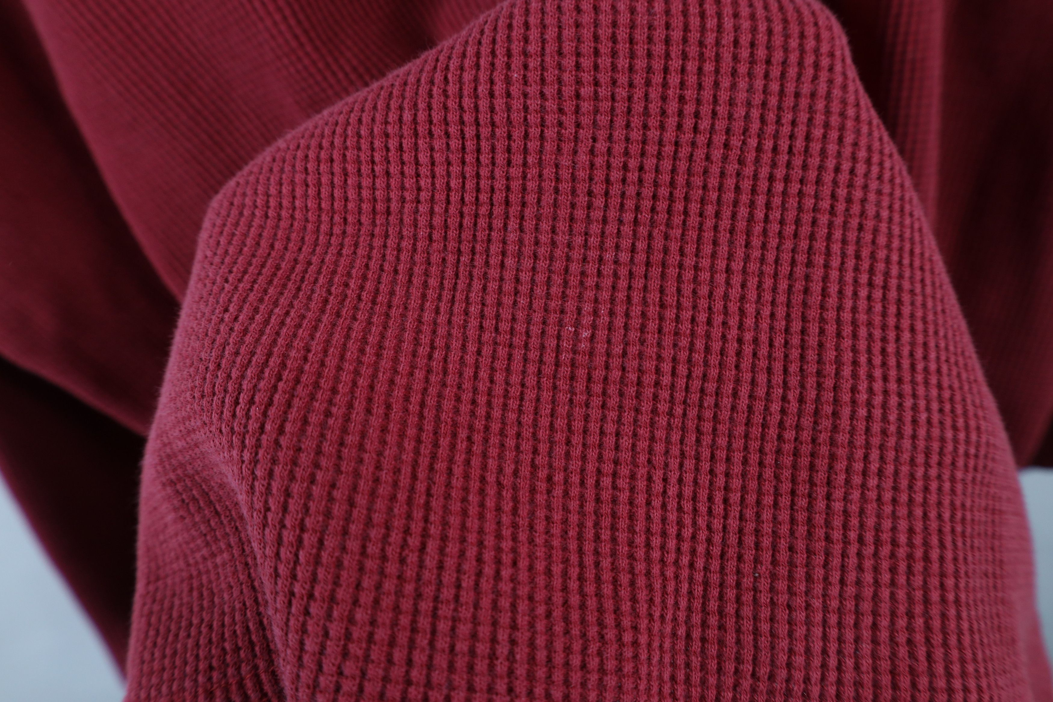 Vintage Vintage 90s Streetwear Boxy Fit Thermal Waffle Knit T-Shirt Size US XXL / EU 58 / 5 - 8 Thumbnail