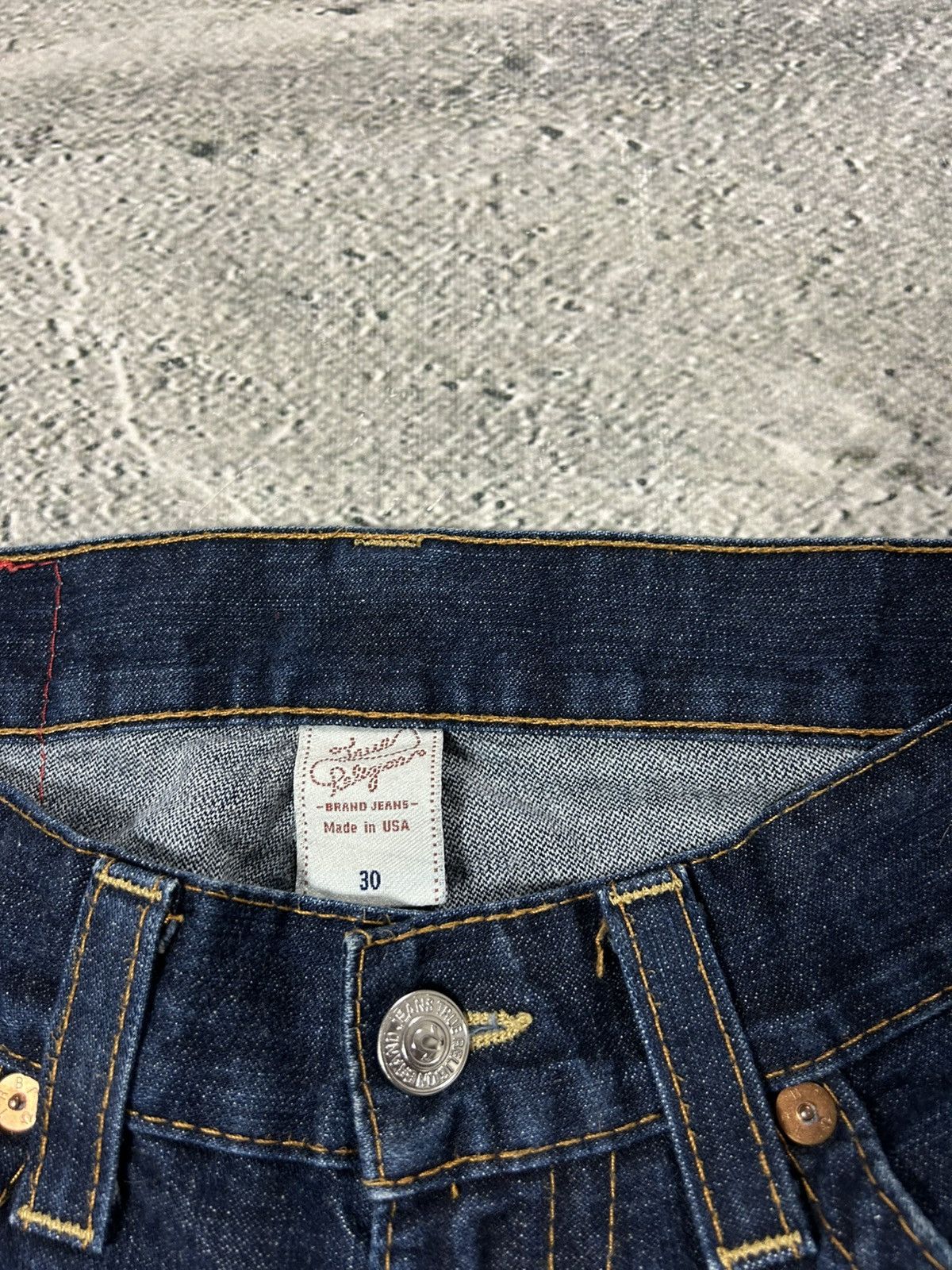 True Religion True Religion jeans bootcut navy blue painted horseshoe Y2K Size US 34 / EU 50 - 8 Thumbnail