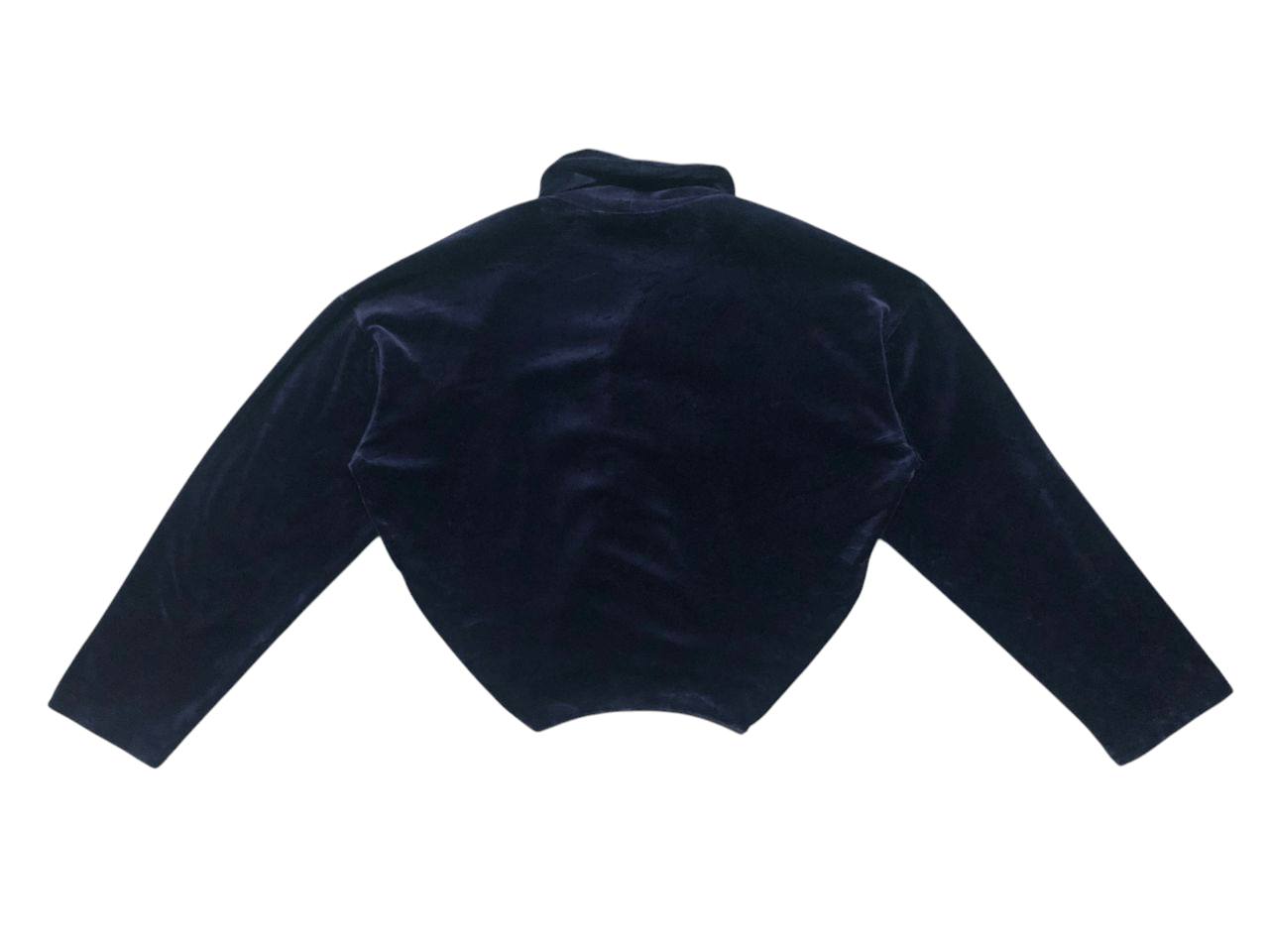 ATSURO TAYAMA × Japanese Brand × Vintage Vintage Atsuro Tayama Velvet Cropped Cardigan Two Button Size L / US 10 / IT 46 - 2 Thumbnail