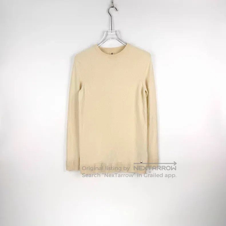 Hermes Hermes Off-White Metal Logo Cashmere Sweater Size XS / US 0-2 / IT 36-38 - 3 Thumbnail