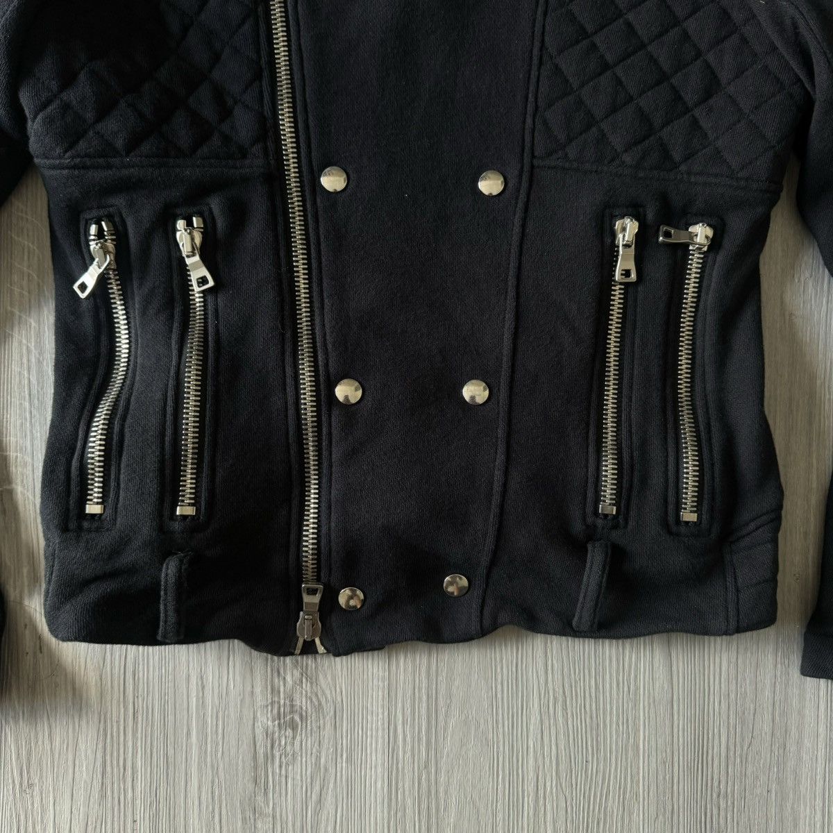 Pierre Balmain Pierre balmain paris wool material biker jackets Size S / US 4 / IT 40 - 2 Thumbnail