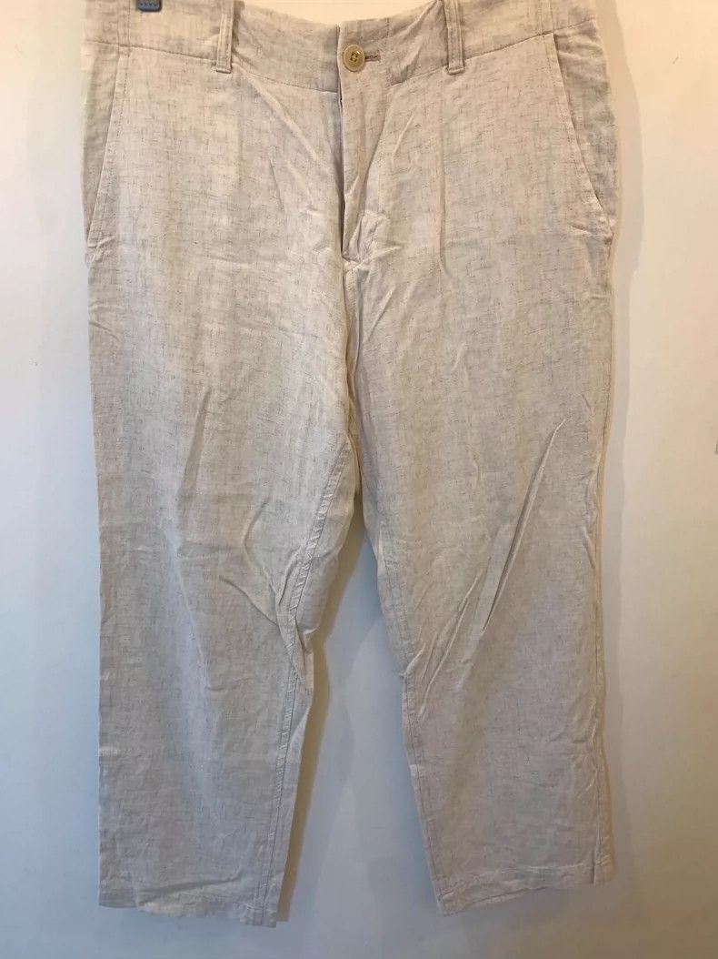 Yohji Yamamoto Yohji Yamamoto Yohji Yamamoto Oatmeal Cotton Linen Pants S Size US 42 / EU 58 - 1 Thumbnail