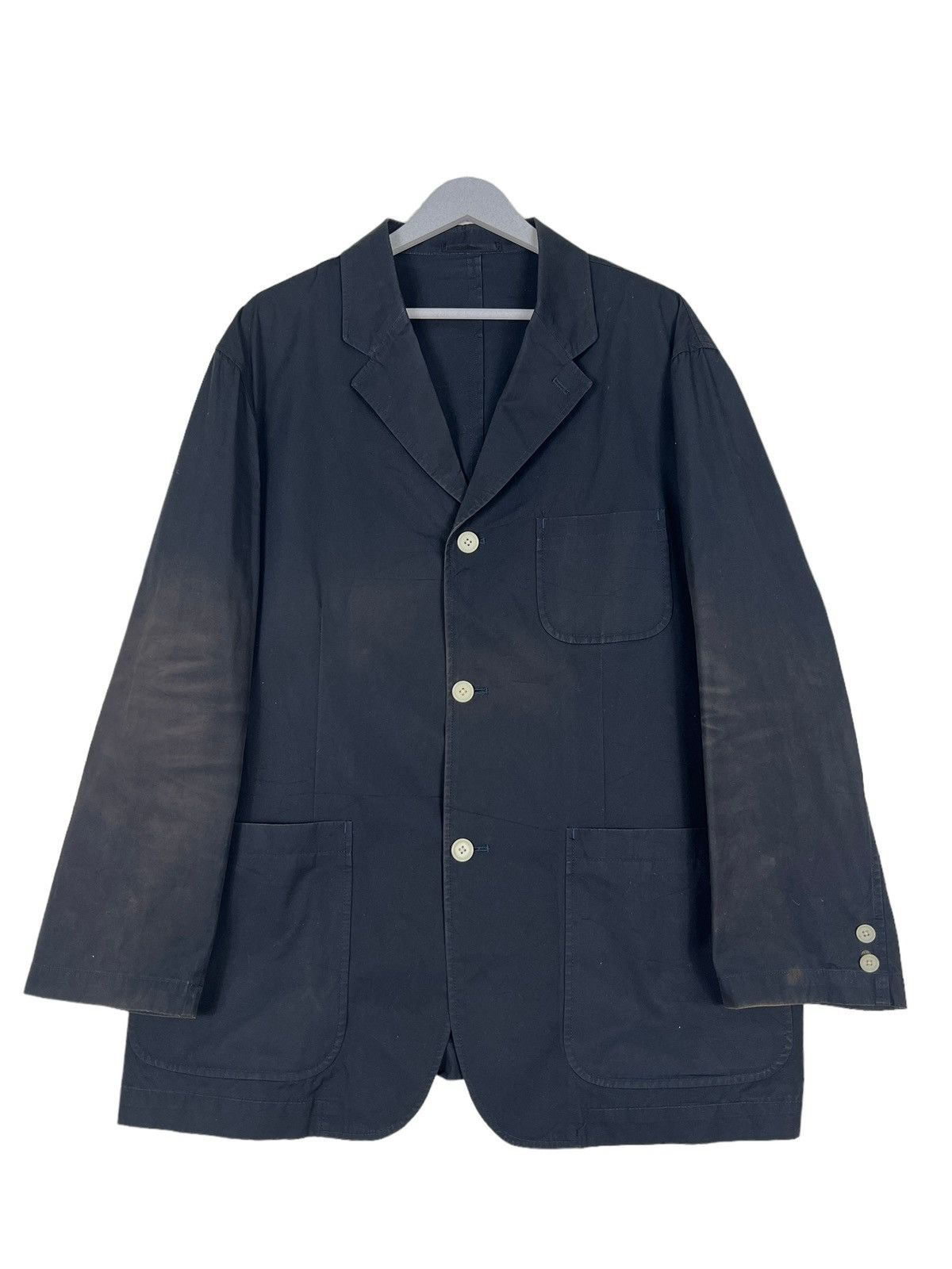 Issey Miyake 🔥 W.ROOTS CLASSIC INDIGO CHORE JACKET MADE IN JAPAN Size US XXL / EU 58 / 5 - 2 Thumbnail