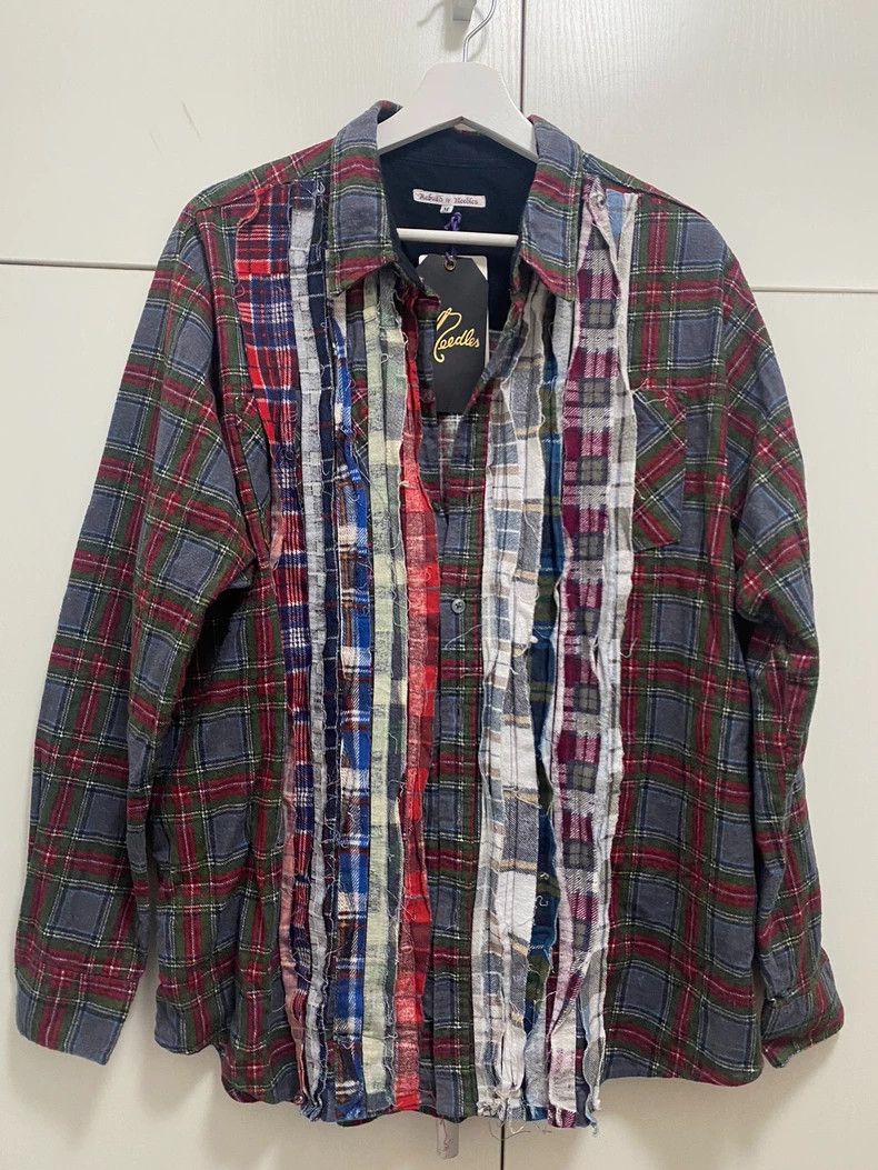Needles NEEDLES Vintage Patchwork Flannel Shirt - dmc Size US M / EU 48-50 / 2 - 1 Thumbnail