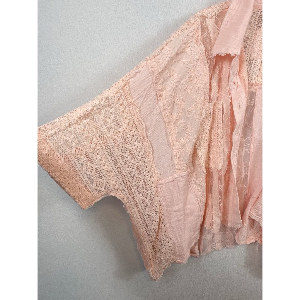 Designer NWOT POL Oversized Lace Crochet Button-Up – Size Small Size S / US 4 / IT 40 - 6 Thumbnail