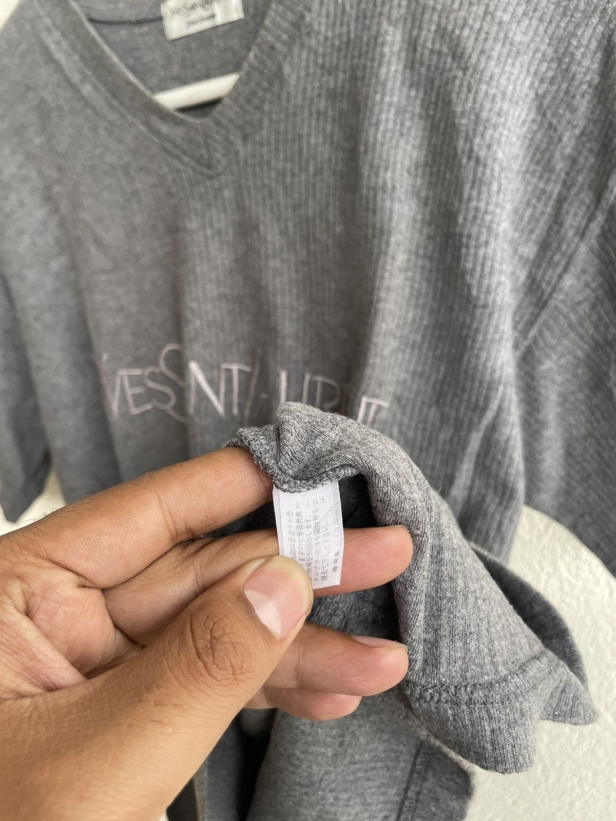 Vintage 90s Vintage Yves Saint laurent knit embroidery logo Size US S / EU 44-46 / 1 - 4 Thumbnail