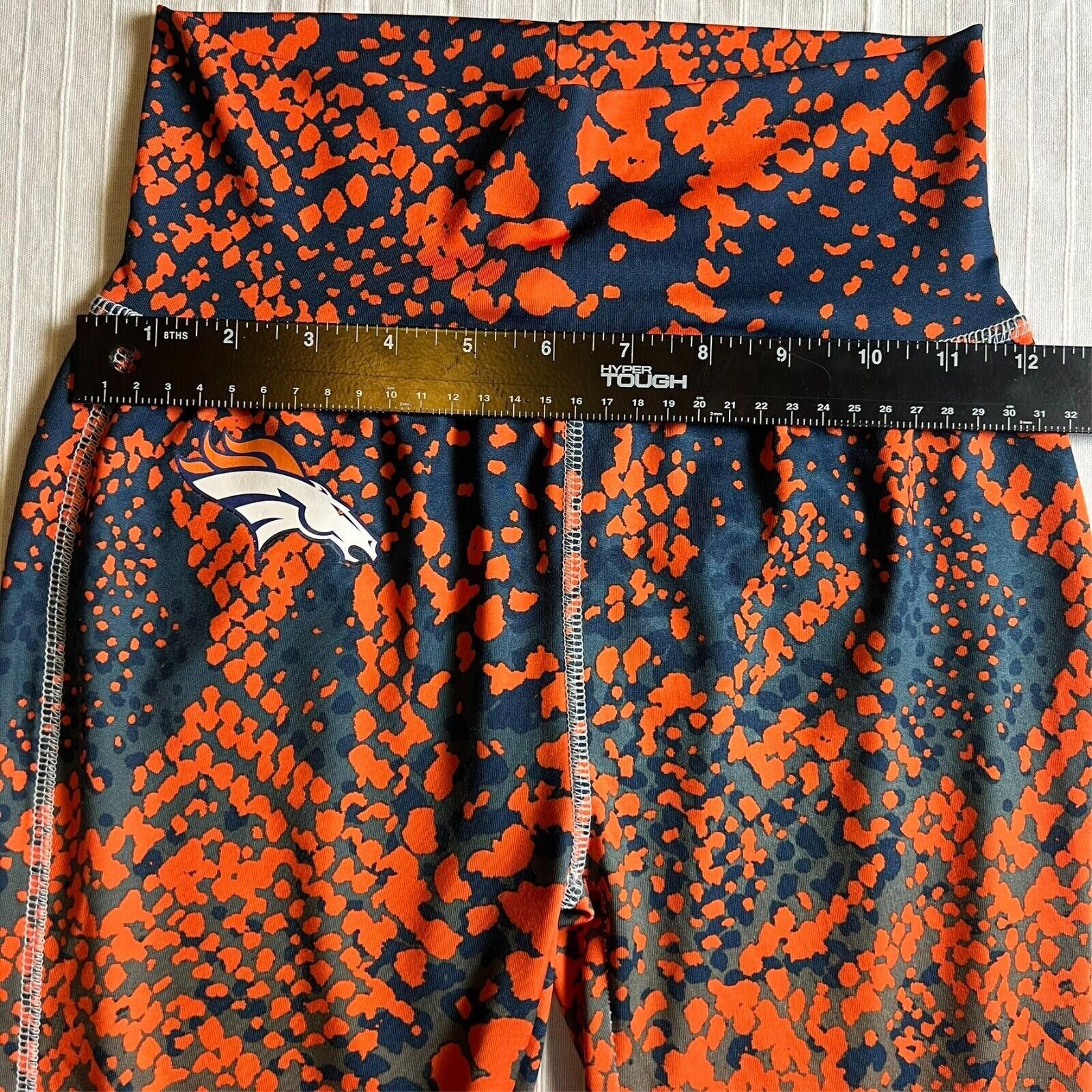NFL 2x VTG 90s Zubaz Yoga Pants Ladies XS Denver Broncos NFL Size 26" / US 2 / IT 38 - 11 Thumbnail