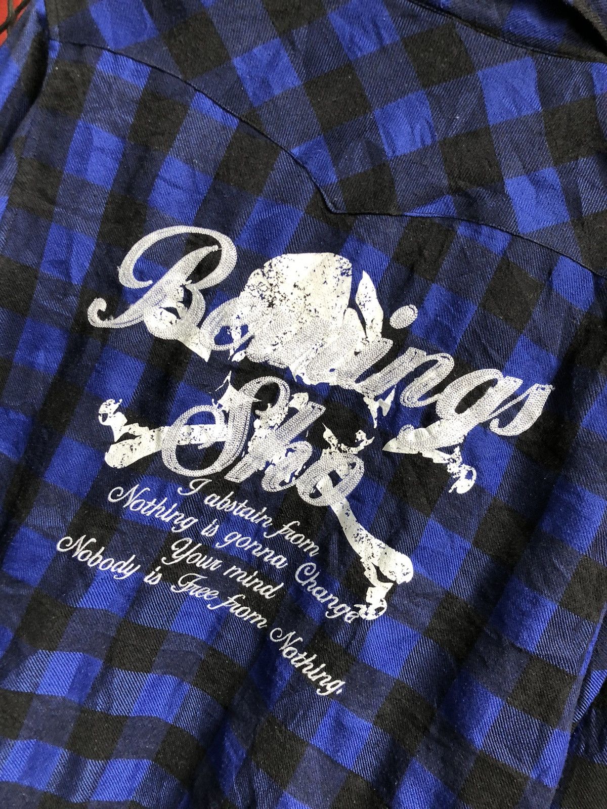 Beauty Beast × If Six Was Nine × Japanese Brand JAPANESE BERNING SHO SEDITIONARIES PUNK SKULL FLANNEL SHIRT Size US L / EU 52-54 / 3 - 6 Thumbnail