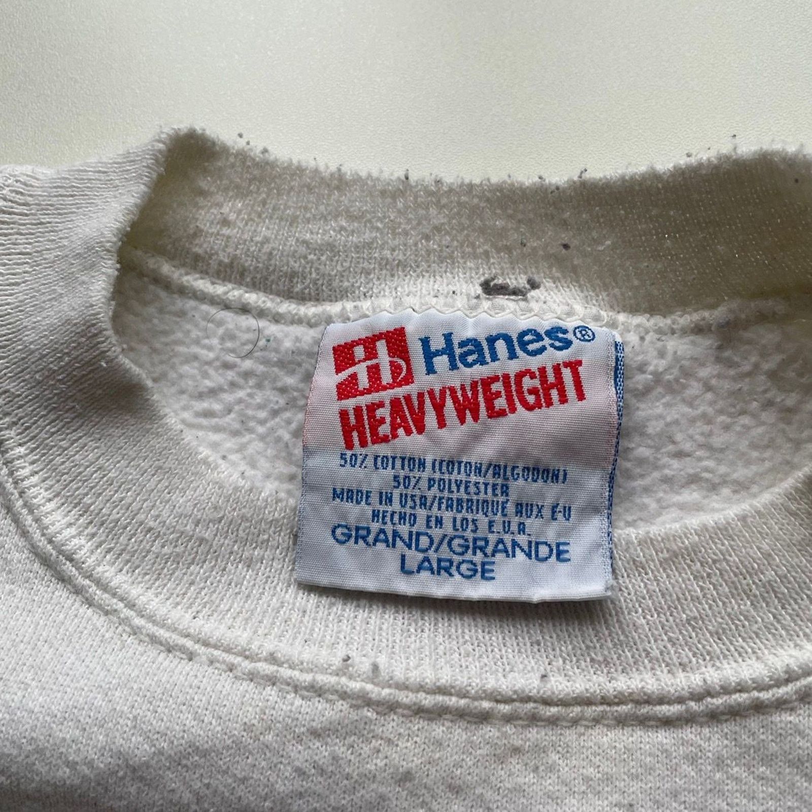 Hanes Vintage 90s English Sheepdog Dog Animal Art Crewneck Large Size US L / EU 52-54 / 3 - 5 Thumbnail