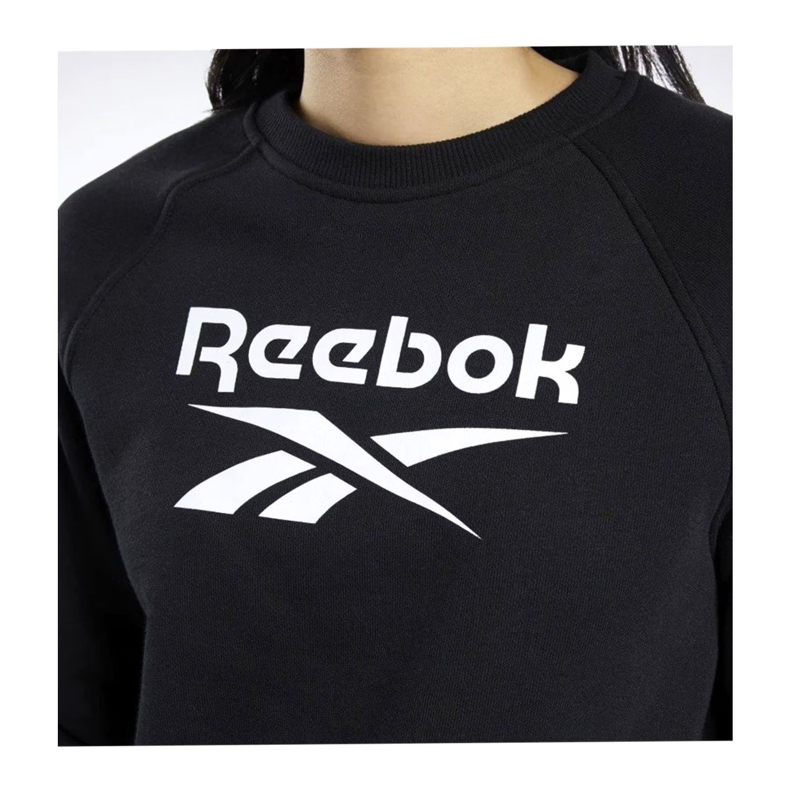 Reebok VINTAGE Reebok Womens Big Vector Sweatshirt, Black, S Size S / US 4 / IT 40 - 3 Thumbnail