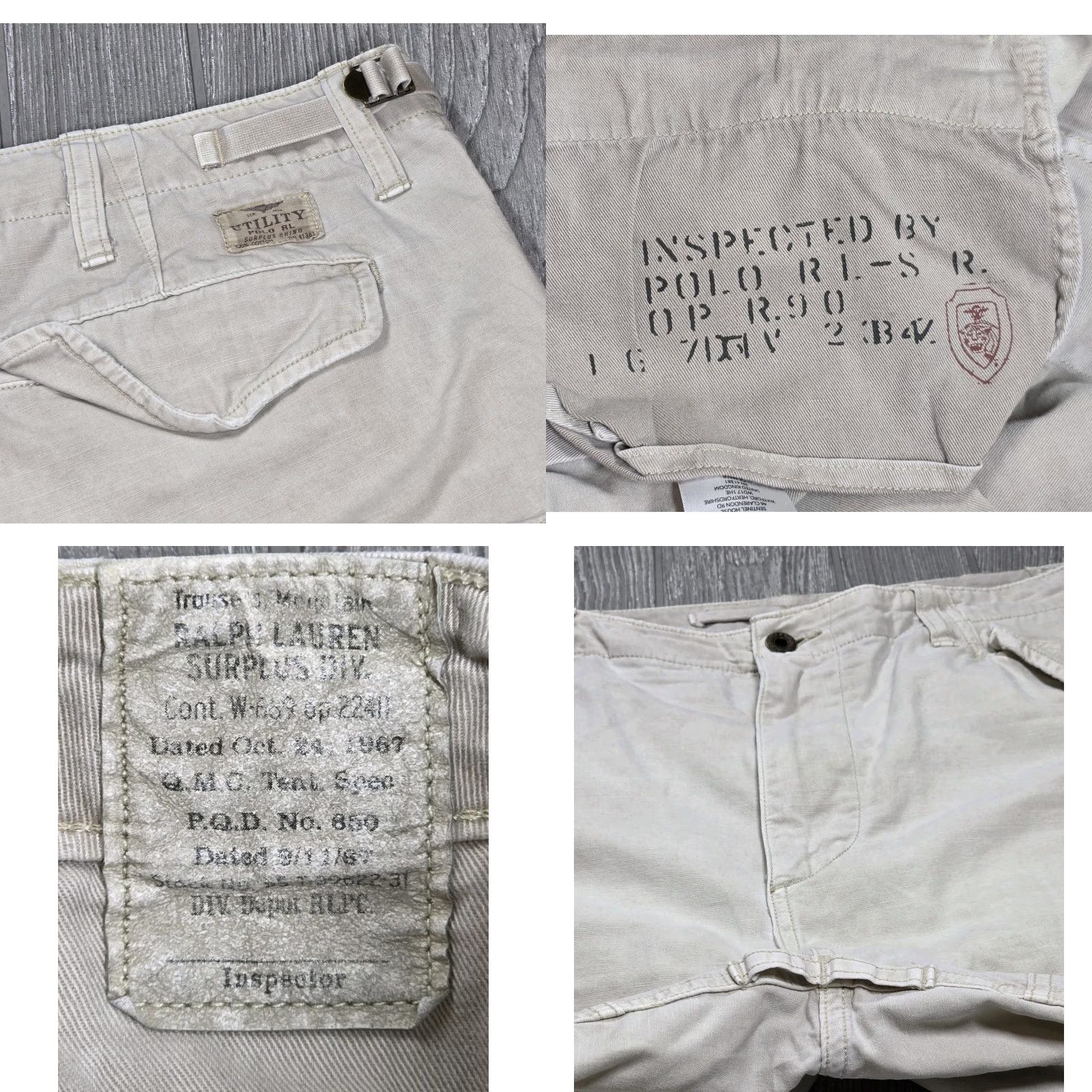 Polo Ralph Lauren Polo Ralph Lauren Cargo Shorts Mens 36 Beige Ripstop Drawstring Cargo Pocket Travel Casual Workwear Shorts Size US M / EU 48-50 / 2 - 8 Thumbnail