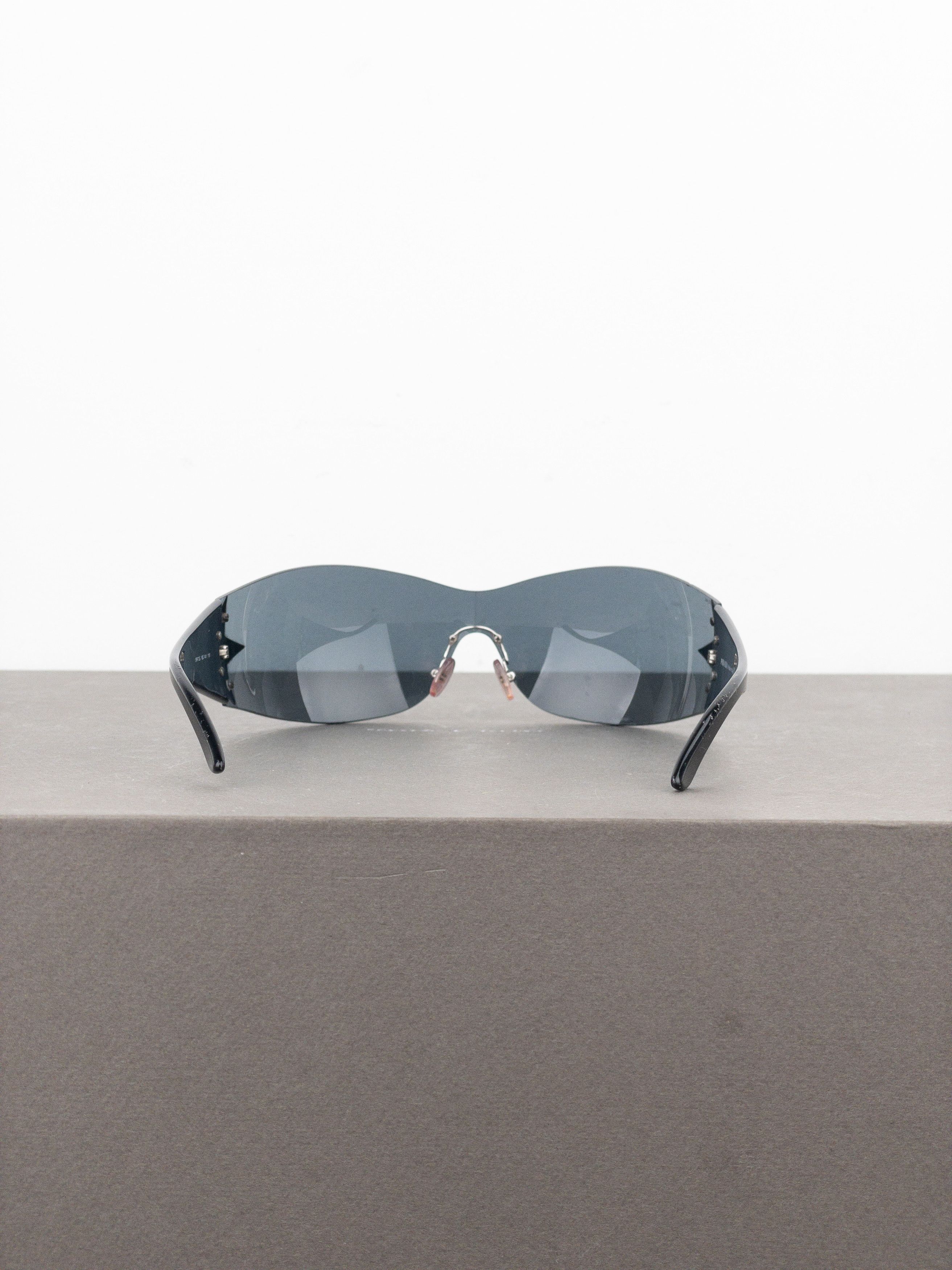 Prada Prada SS04 ‘SPR72G’ Star Wrap Mask Shield Sunglasses Size ONE SIZE - 7 Thumbnail