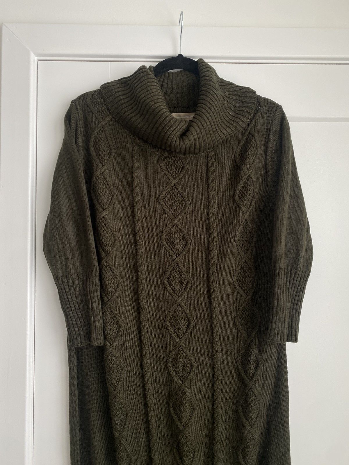 Other Appraisal Women's Sweater Dress Brown Turtle Neck Knit Mini Size XL / US 12-14 / IT 48-50 - 4 Thumbnail