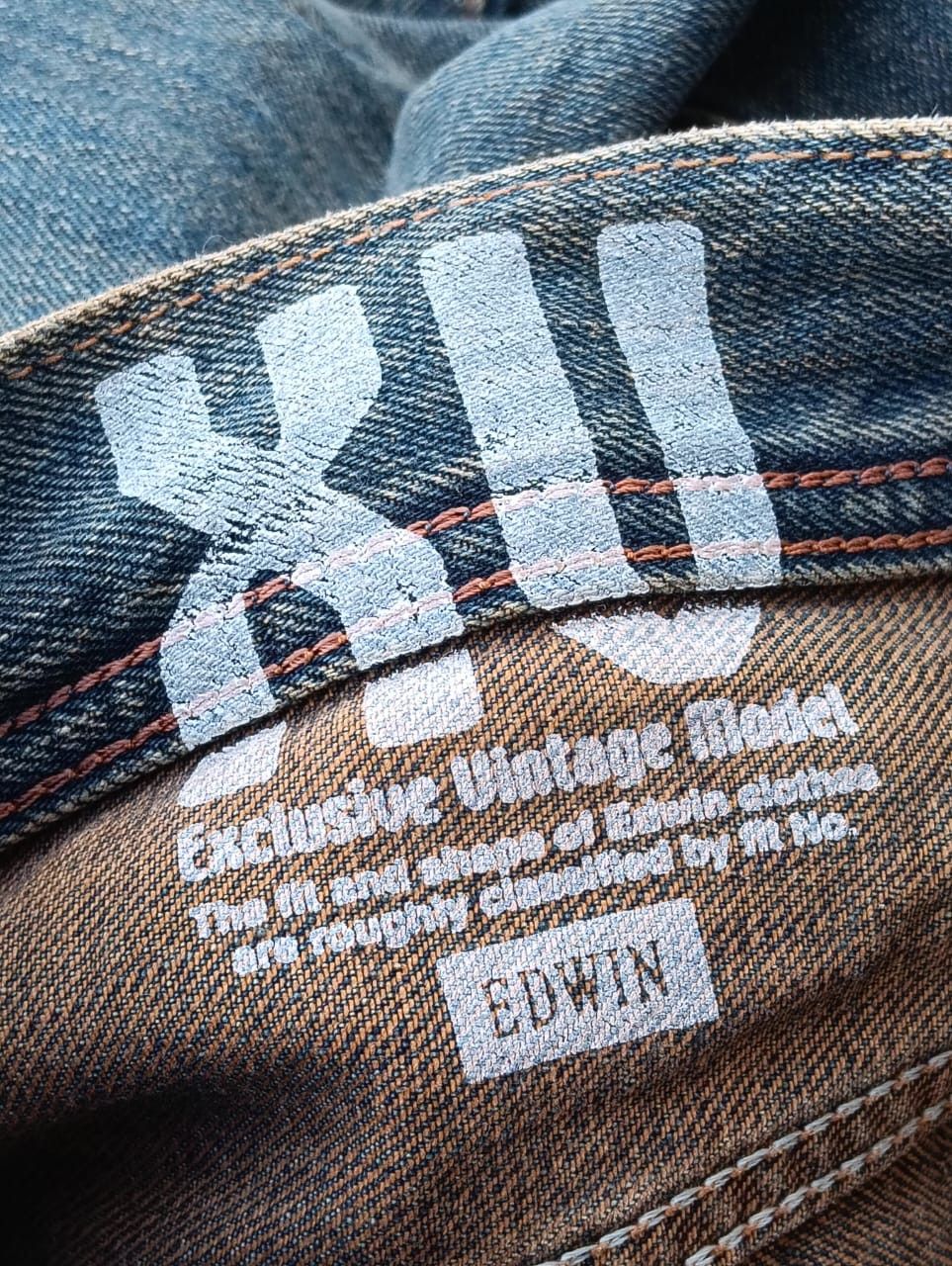 Edwin Extra baggy EDWIN XU 445 Rusty Denim Jeans (W36 L32) Size US 36 / EU 52 - 10 Thumbnail