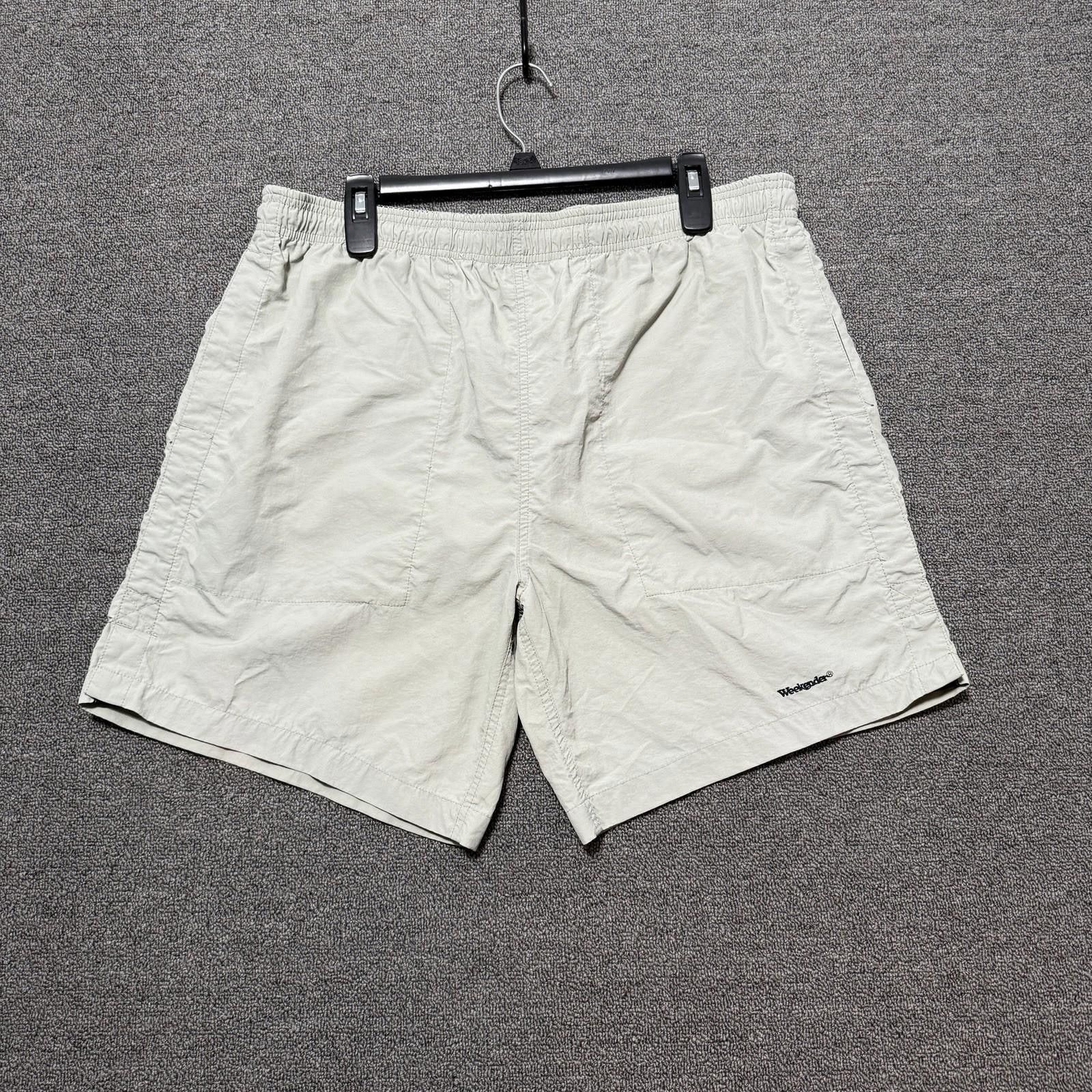 Weekend Offender Vintage Y2K Weekender Tan Swim Trunks Mens L Boardshorts Size US 34 / EU 50 - 1 Thumbnail